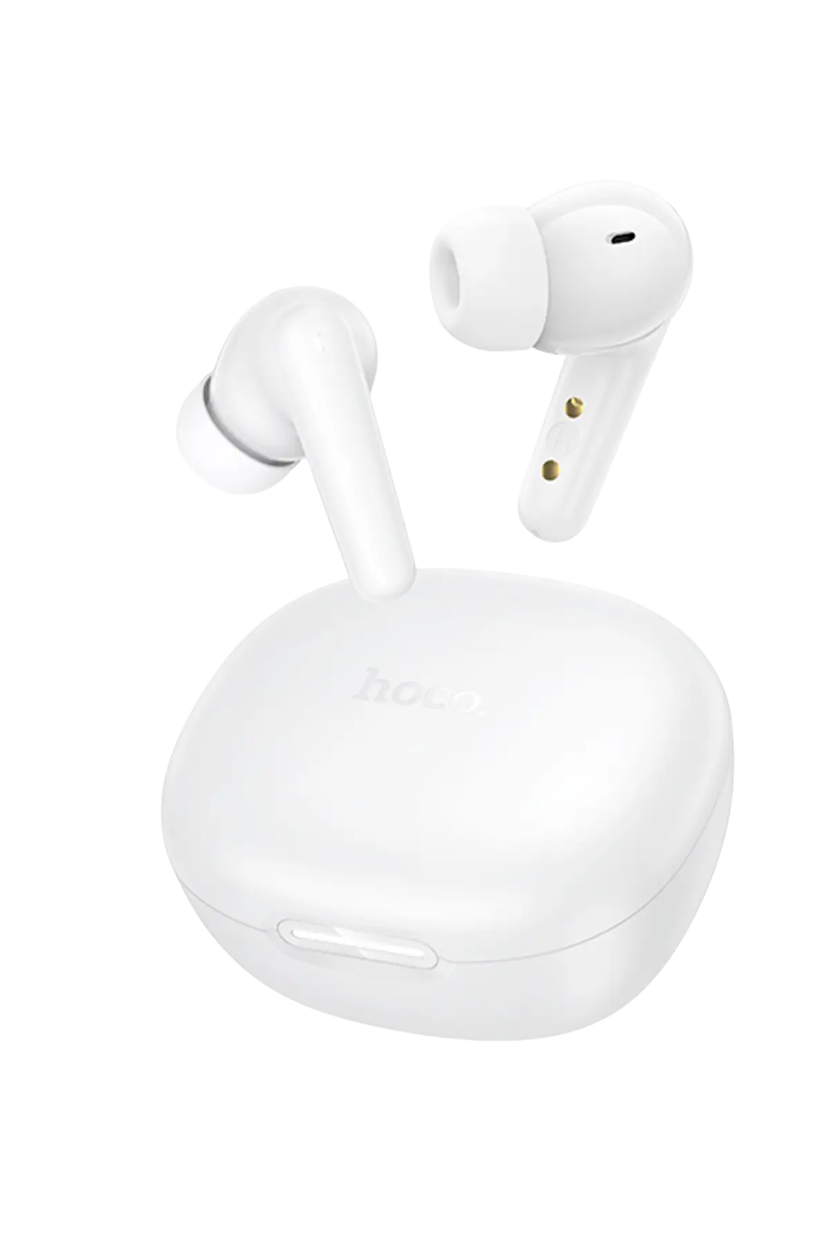 Hoco. EQ100 AI Çeviri Özellikli Bluetooth 5.4 TWS Kablosuz Kulaklık - Beyaz