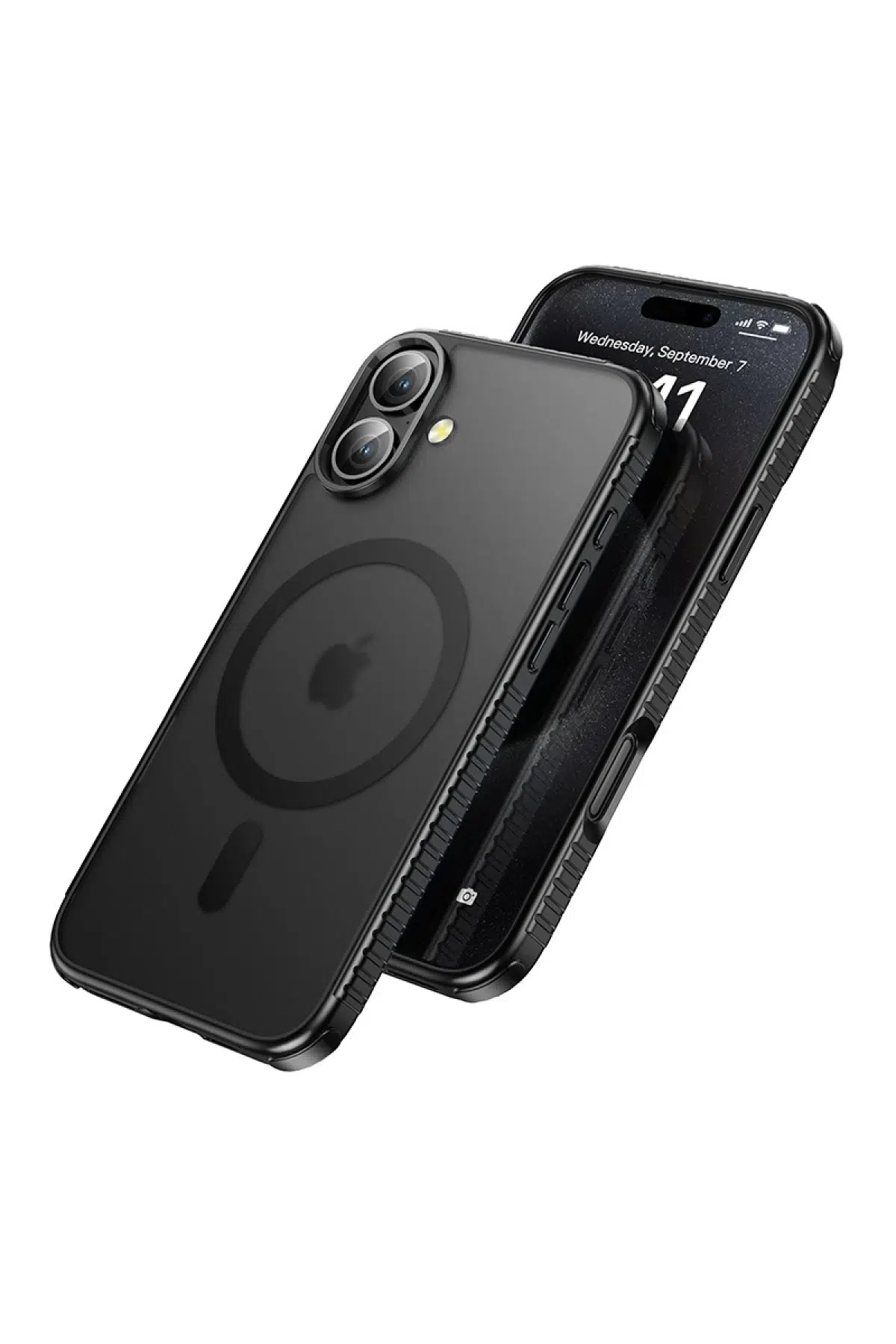 Hoco. iPhone 16 Armour Antishock Protective Magsafe Kapak - Siyah
