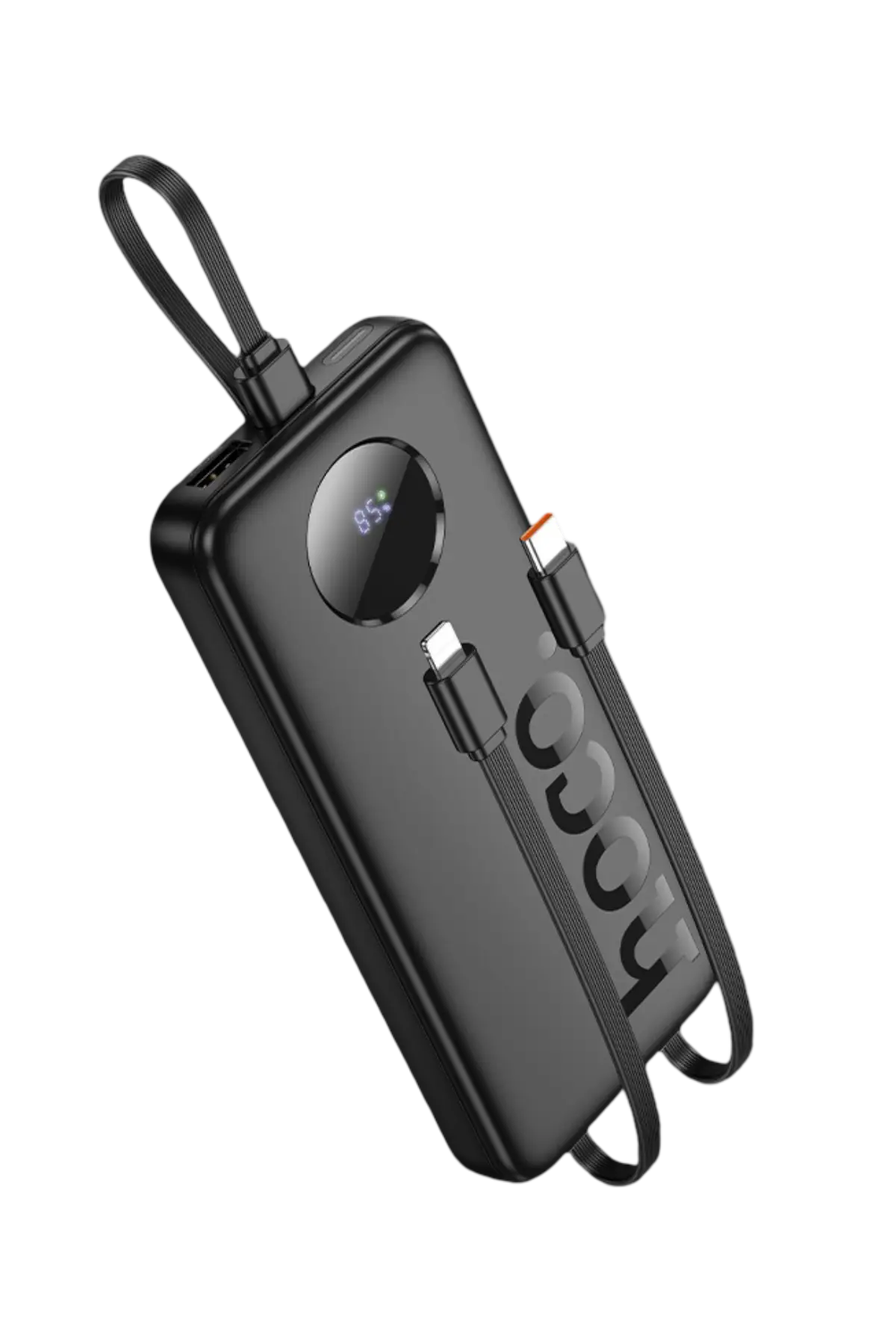 Hoco. J132 Sabio 10.000mAh PD20W Dahili 3 Kablolu Hızlı Şarj Powerbank - Siyah