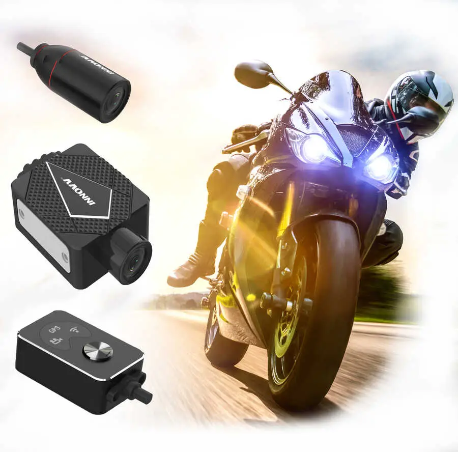 Innovv K5 Motosiklet Kamerası 4K, Su Geçirmez, Loop ve Ön-Arka Kayıt, Park Monitörü, 120° Açı, GPS