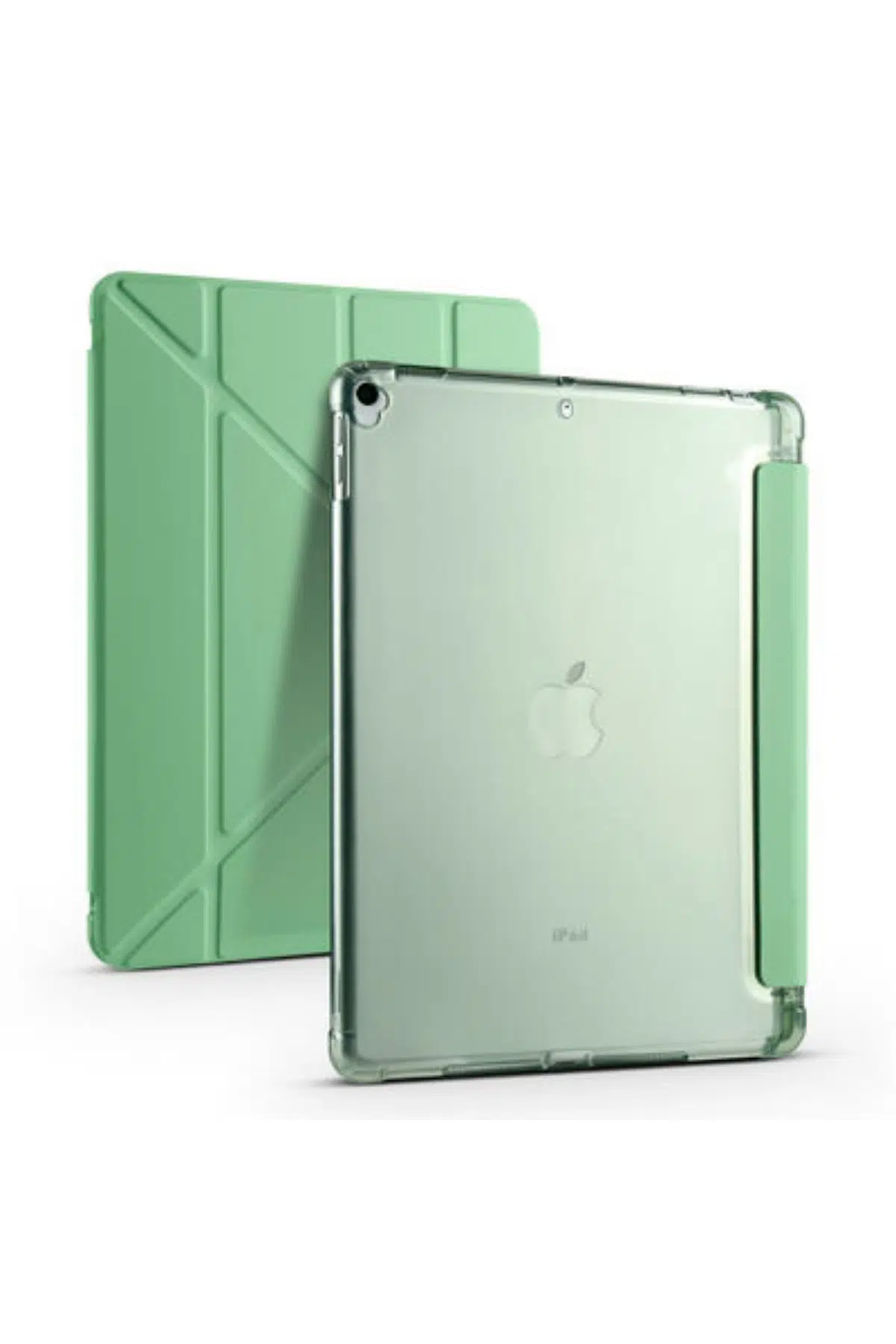 Ipad 10.5 Inc 7. Nesil Uyumlu Kalemlikli Premium Standlı Katlanabilir Kılıf - Açık Yeşil