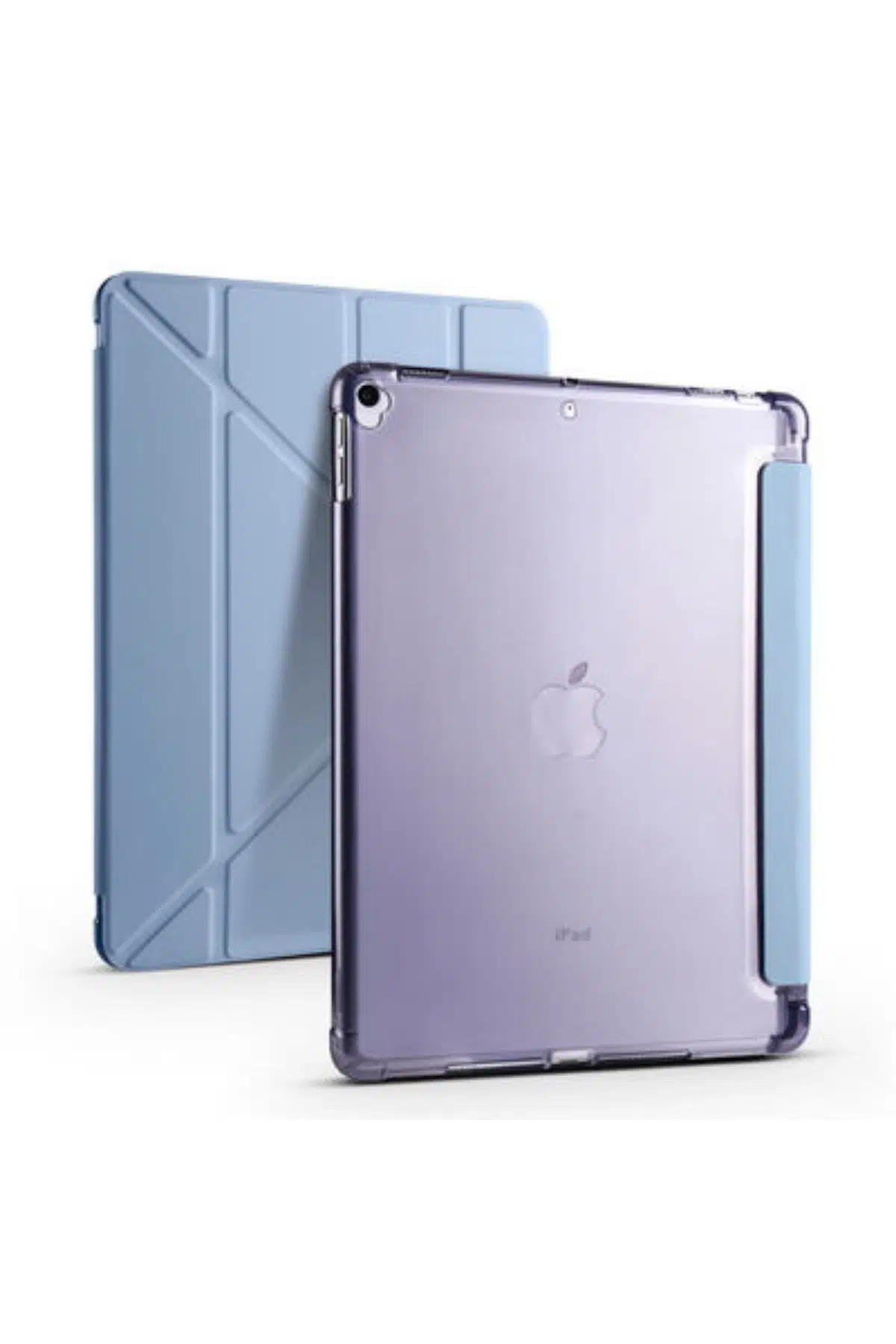 Ipad 10.5 Inc 7. Nesil Uyumlu Kalemlikli Premium Standlı Katlanabilir Kılıf - Mavi