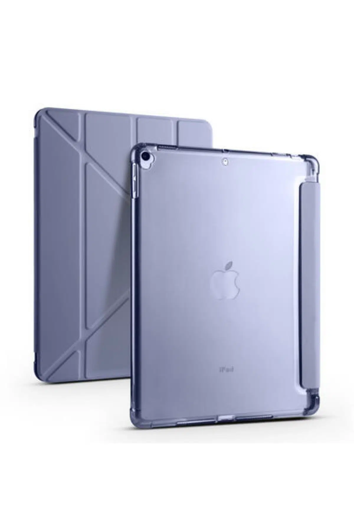 Ipad 10.5 Inc 7. Nesil Uyumlu Kalemlikli Premium Standlı Katlanabilir Kılıf - Mor