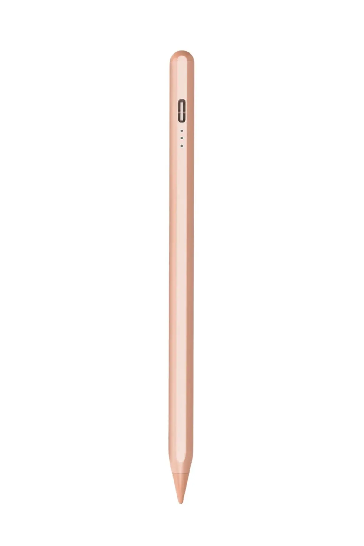 iPad 2025 11. Nesil A16 M3 Uyumlu Avuçiçi Red ve Eğim Özellikli Manyetik Yapışan Dokunmatik Kalem - Rose Gold