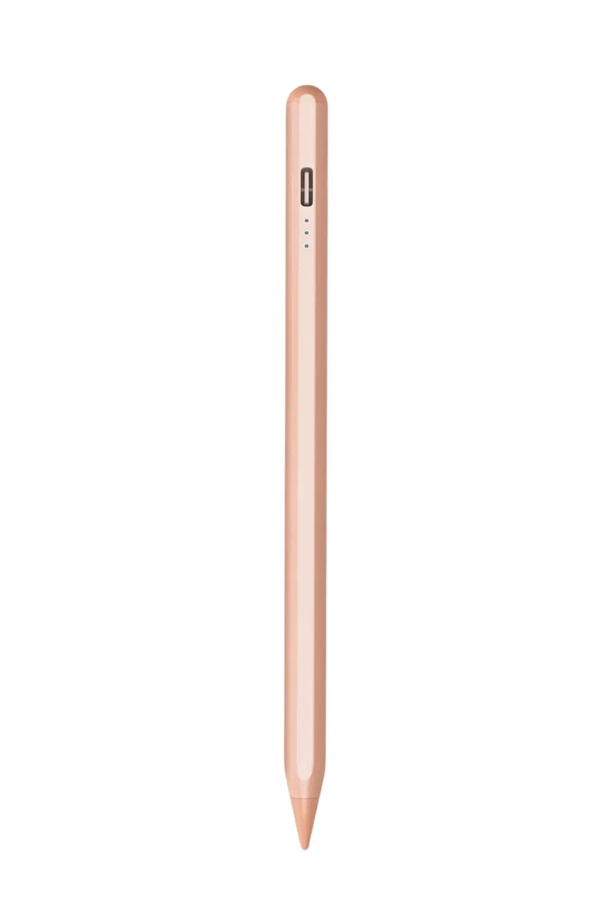 iPad A16 A3354 A3355 ile Uyumlu Avuçiçi Red ve Eğim Özellikli Uzun Şarj Süreli Dokunmatik Kalem - Rose Gold