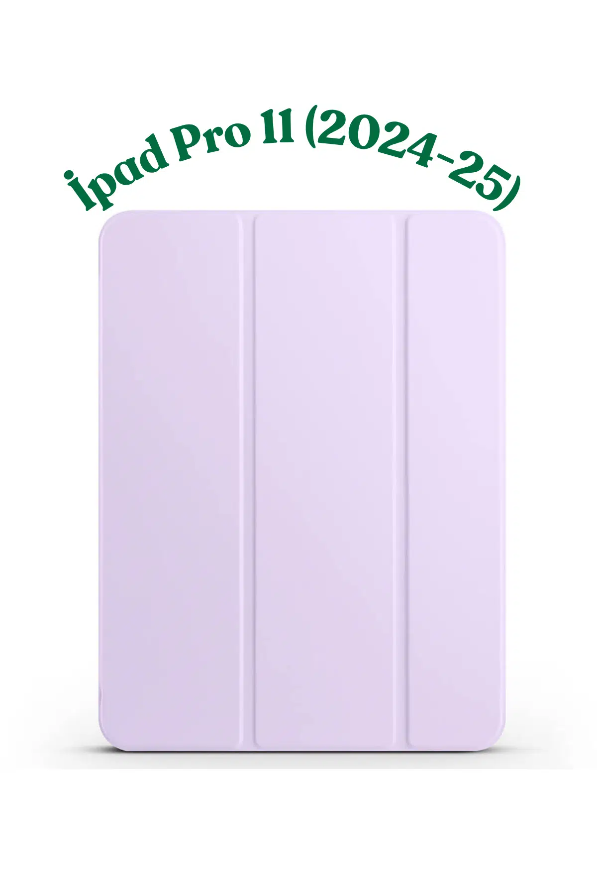 Fuchsia iPad Pro 11" M4 - 2024 ile Uyumlu Smart Cover Kalemlik Bölmeli Standlı Tablet Kılıfı - Lila