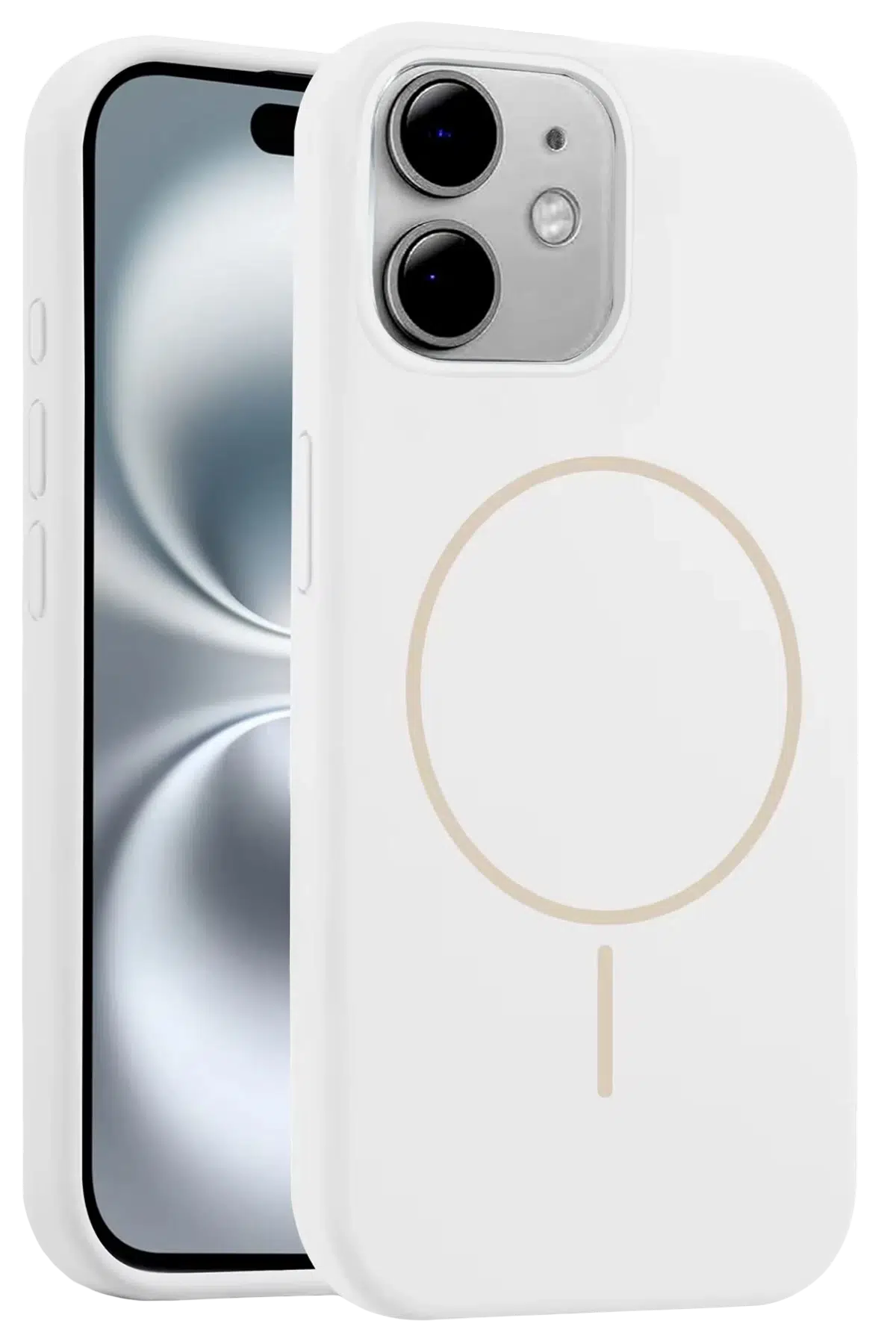 iPhone 11 Kılıf Jully Magsafe Kapak - Beyaz