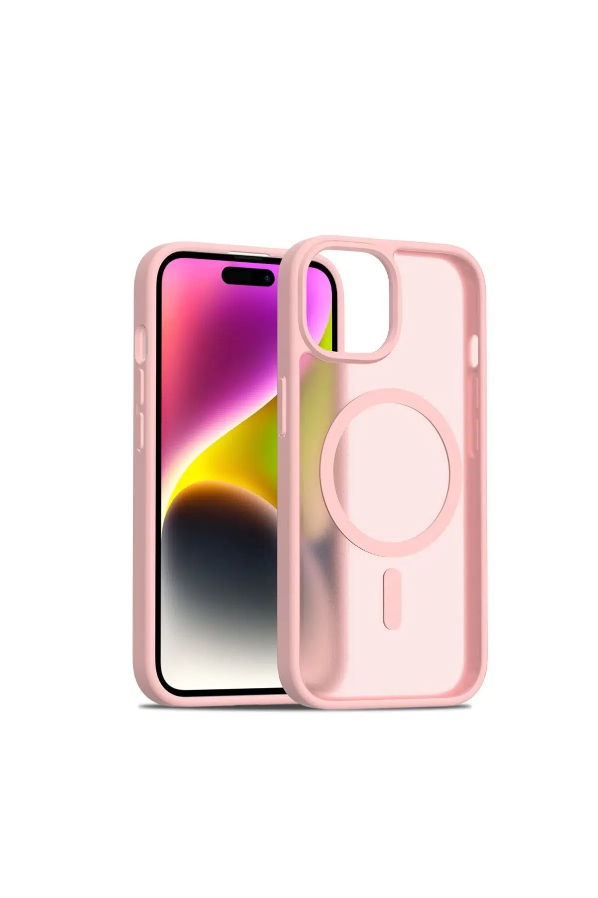 iPhone 14 Jota Magsafe Kapak - Pudra