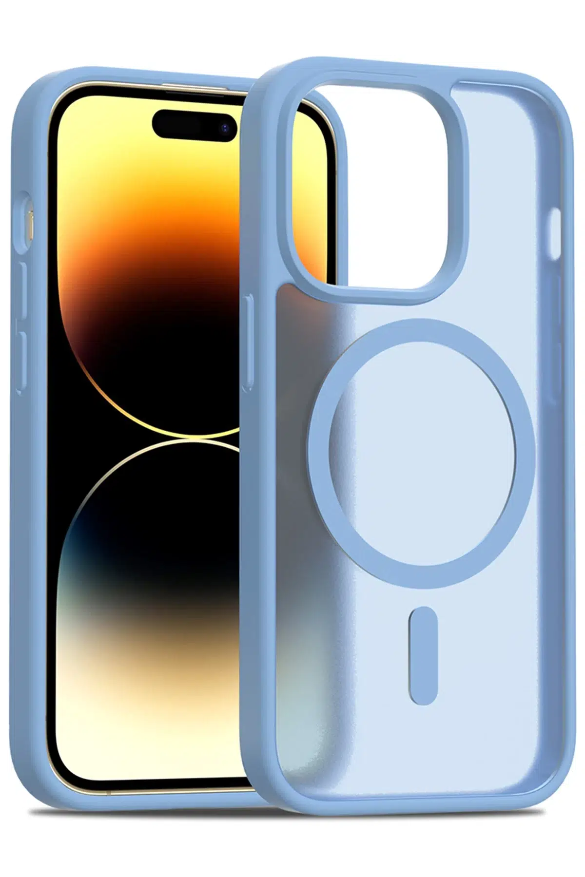 iPhone 14 Pro Jota Magsafe Kapak - Açık Mavi