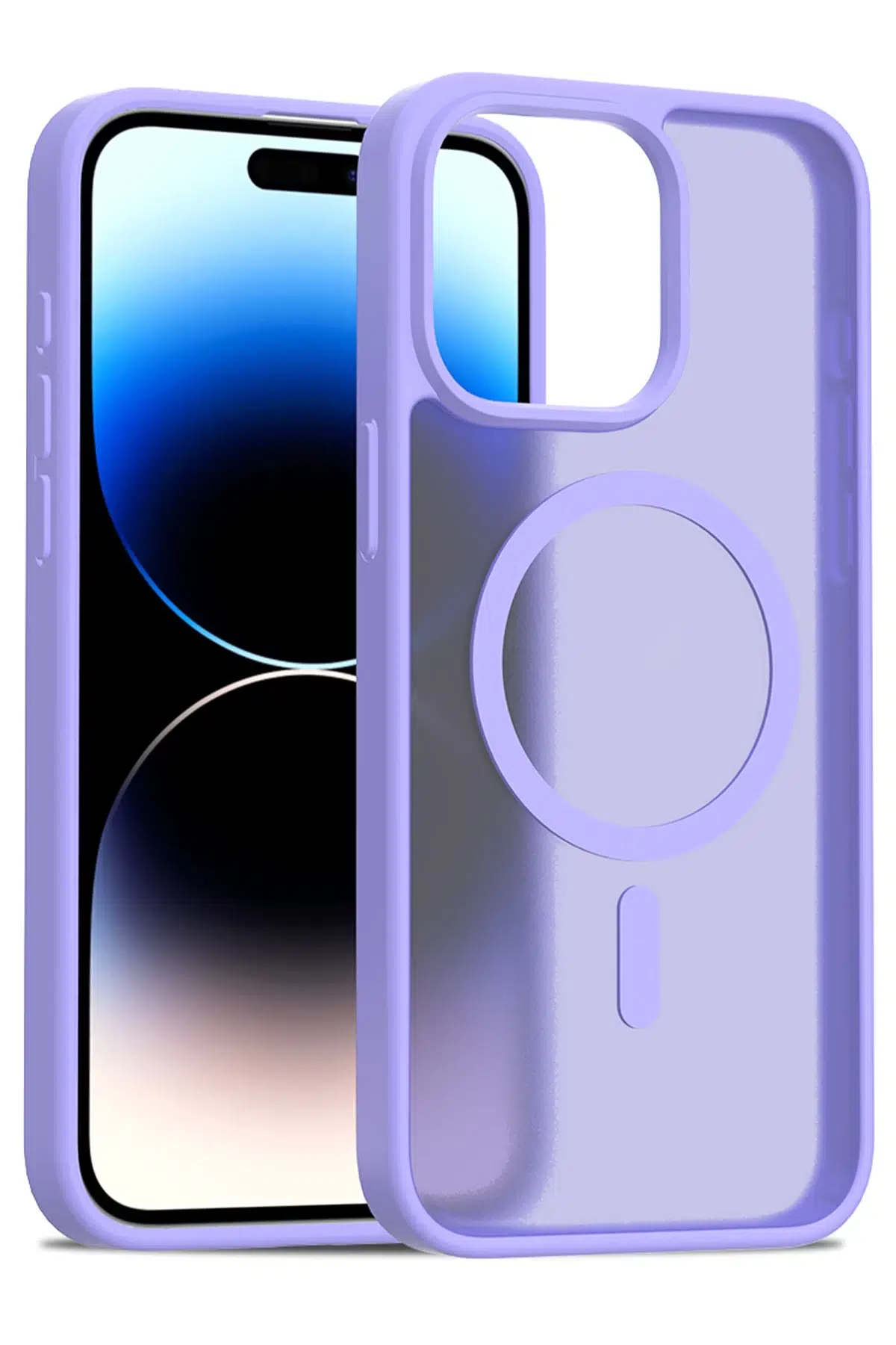iPhone 15 Pro Jota Magsafe Kapak - Lila