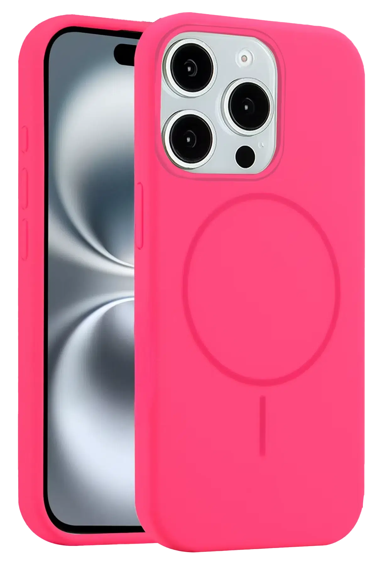 iPhone 15 Pro Max Kılıf Jully Magsafe Kapak - Pembe