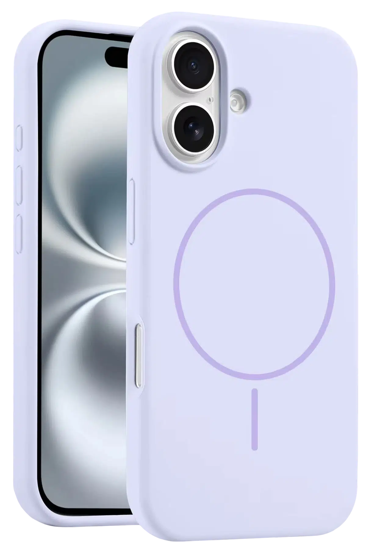 Fuchsia iPhone 16 ile Uyumlu Kılıf Jully Kablosuz Şarj Özellikli Kapak - Lila