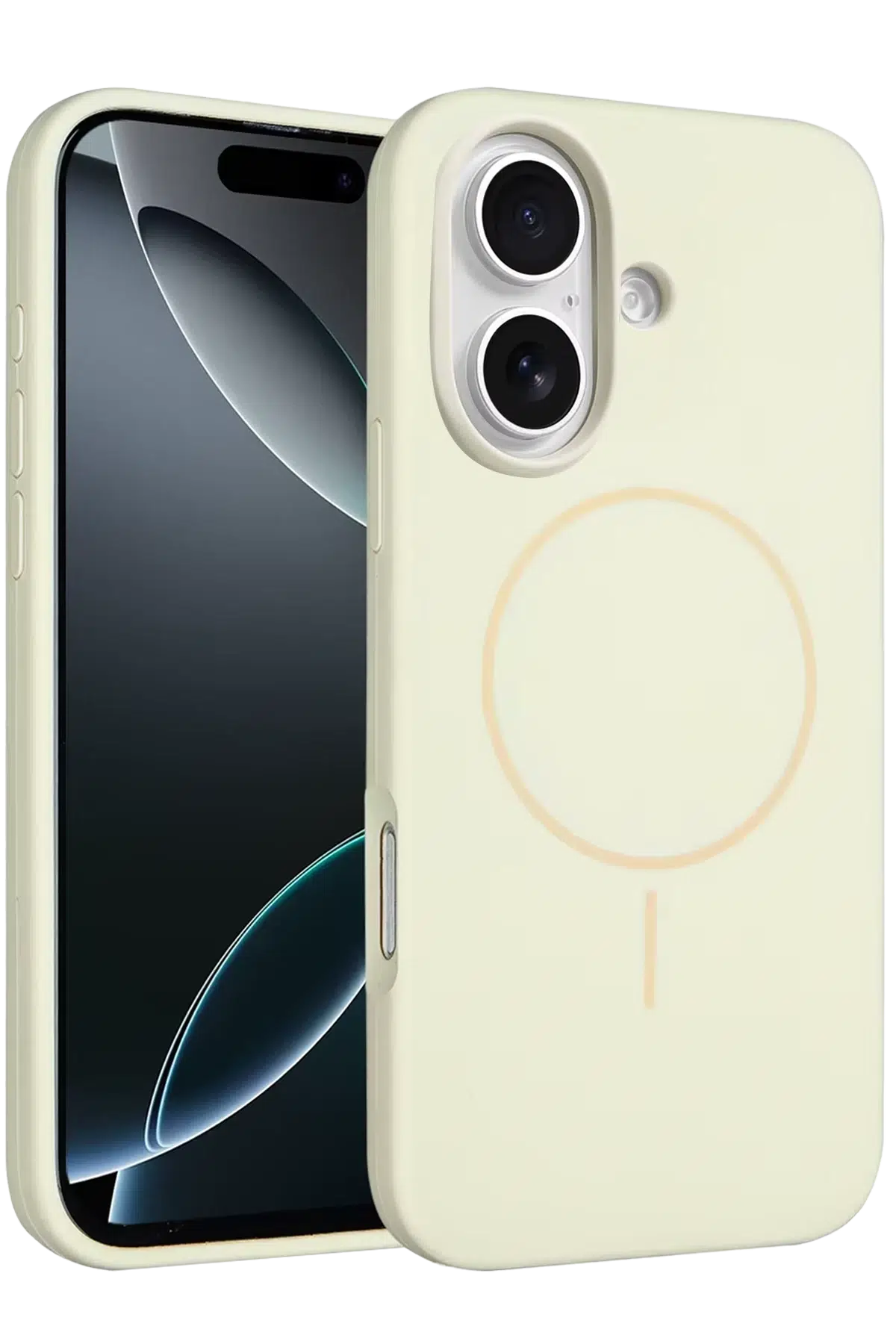 iPhone 16 Plus Kılıf Jully Magsafe Kapak - Bej