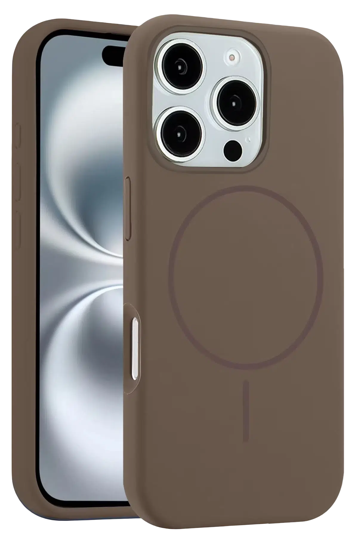 iPhone 16 Pro Kılıf Jully Magsafe Kapak - Kahverengi