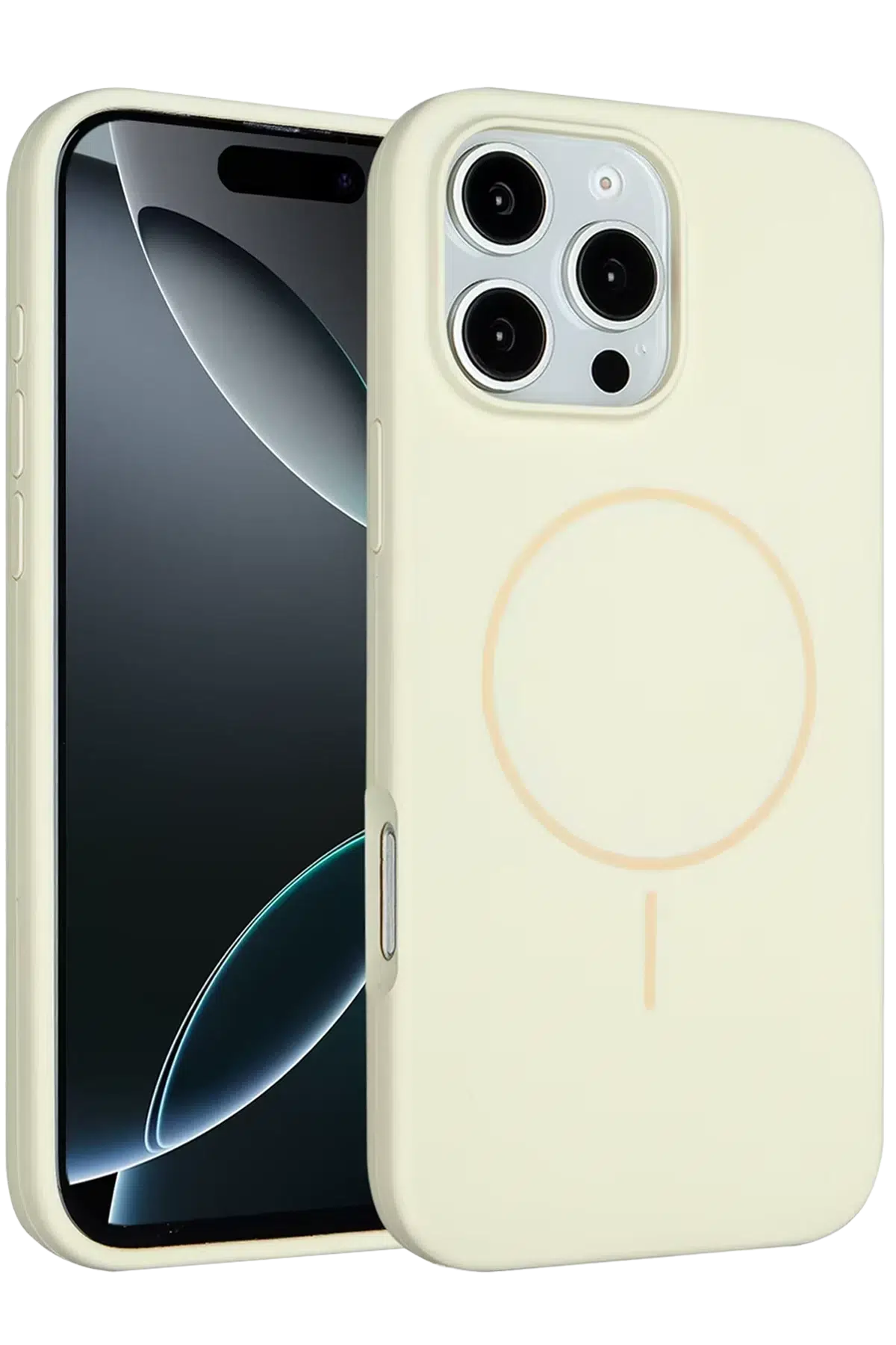 iPhone 16 Pro Max Kılıf Jully Magsafe Kapak - Bej