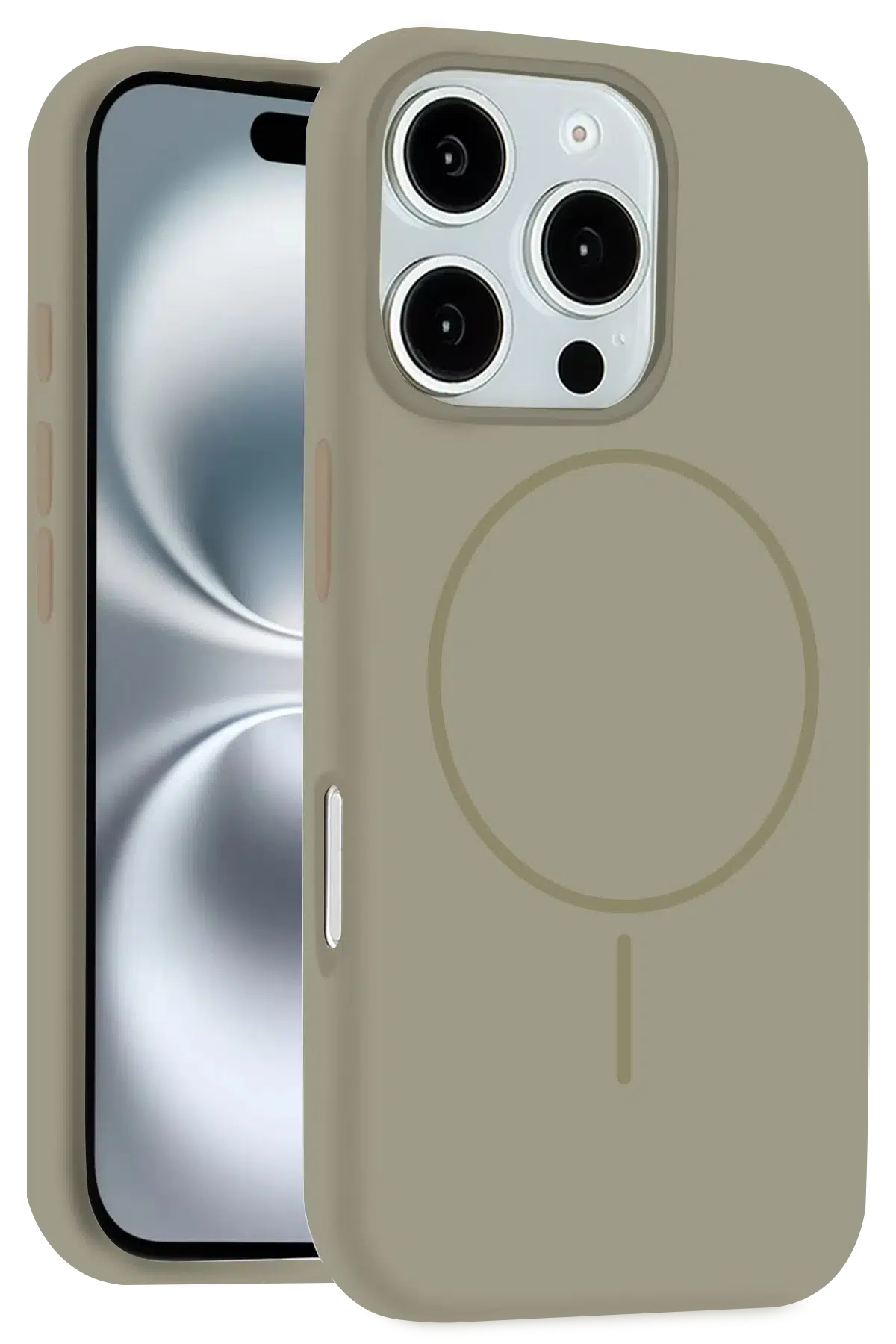 iPhone 16 Pro Max Kılıf Jully Magsafe Kapak - Çöl Titanyum