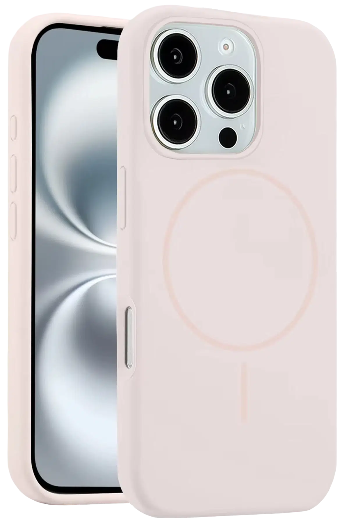 iPhone 16 Pro Max Kılıf Jully Magsafe Kapak - Pudra