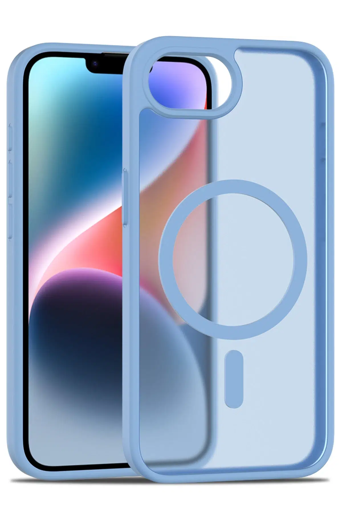iPhone 16E Jota Magsafe Kapak - Açık Mavi