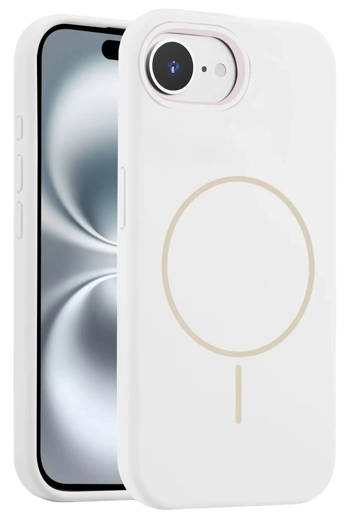iPhone 16E Kılıf Jully Magsafe Kapak - Beyaz