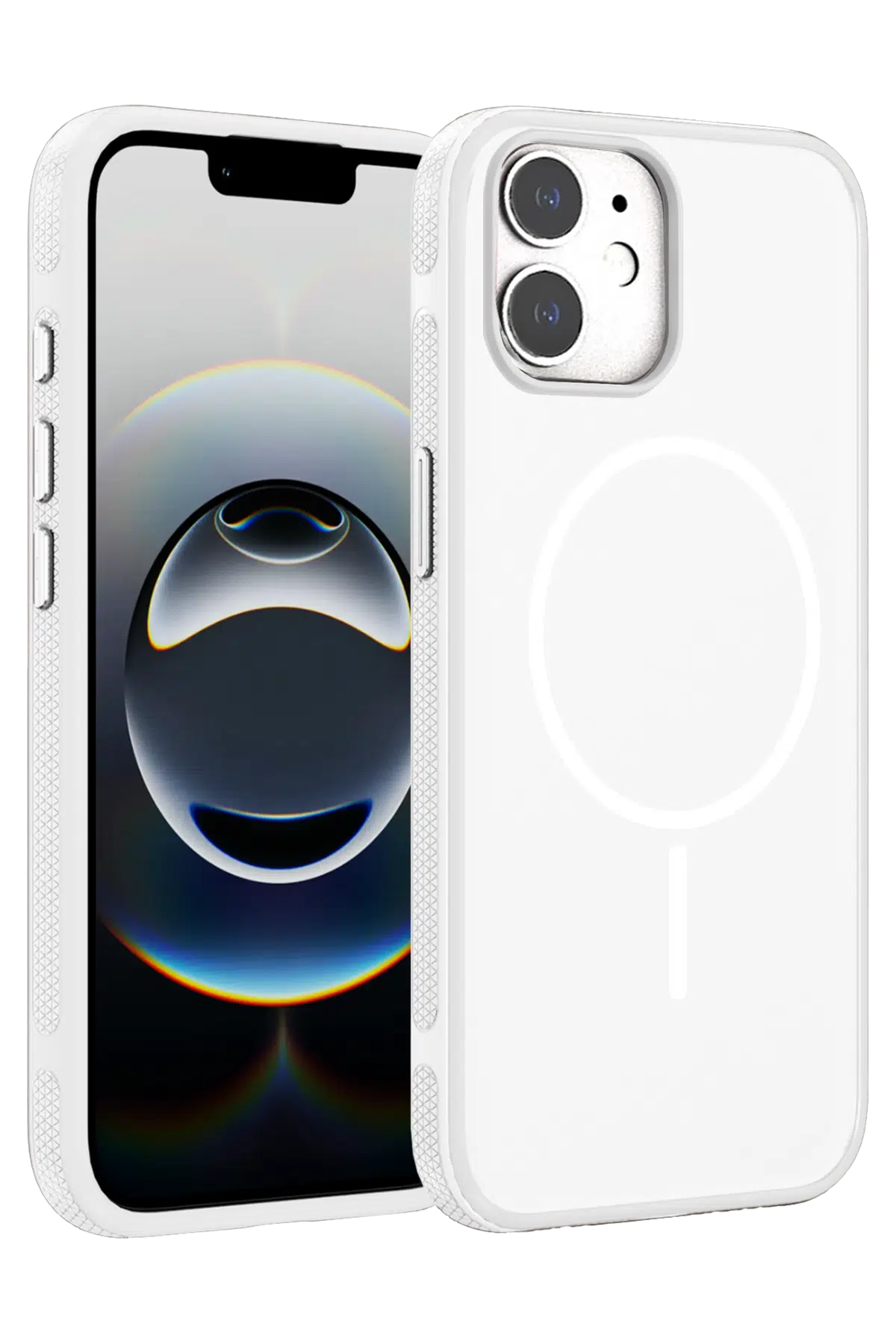 Fuchsia Apple ile Uyumlu iPhone 11 Neksa MagneticSave Kapak - Beyaz