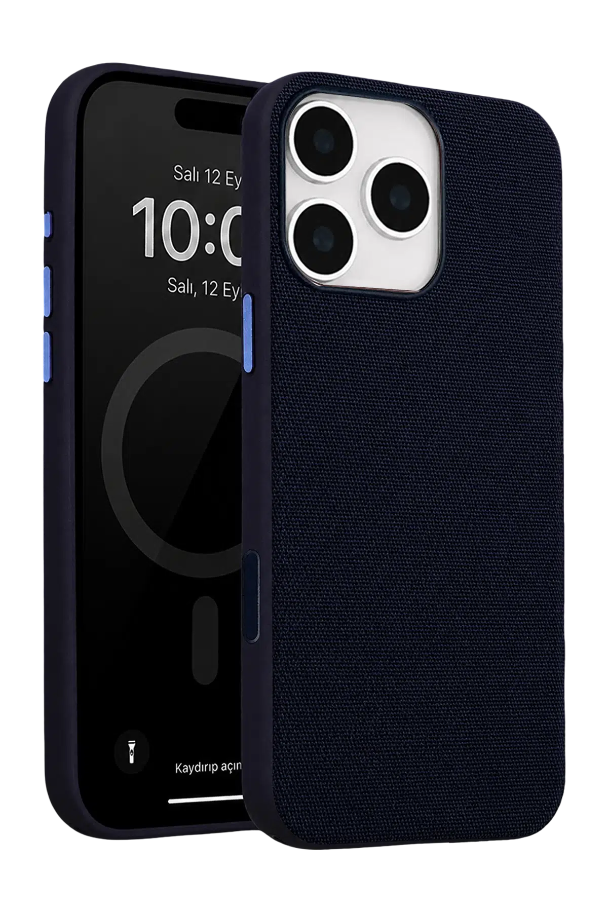 Fuchsia Apple ile Uyumlu iPhone 16 Pro Max Vero MagneticSave Kapak - Mavi