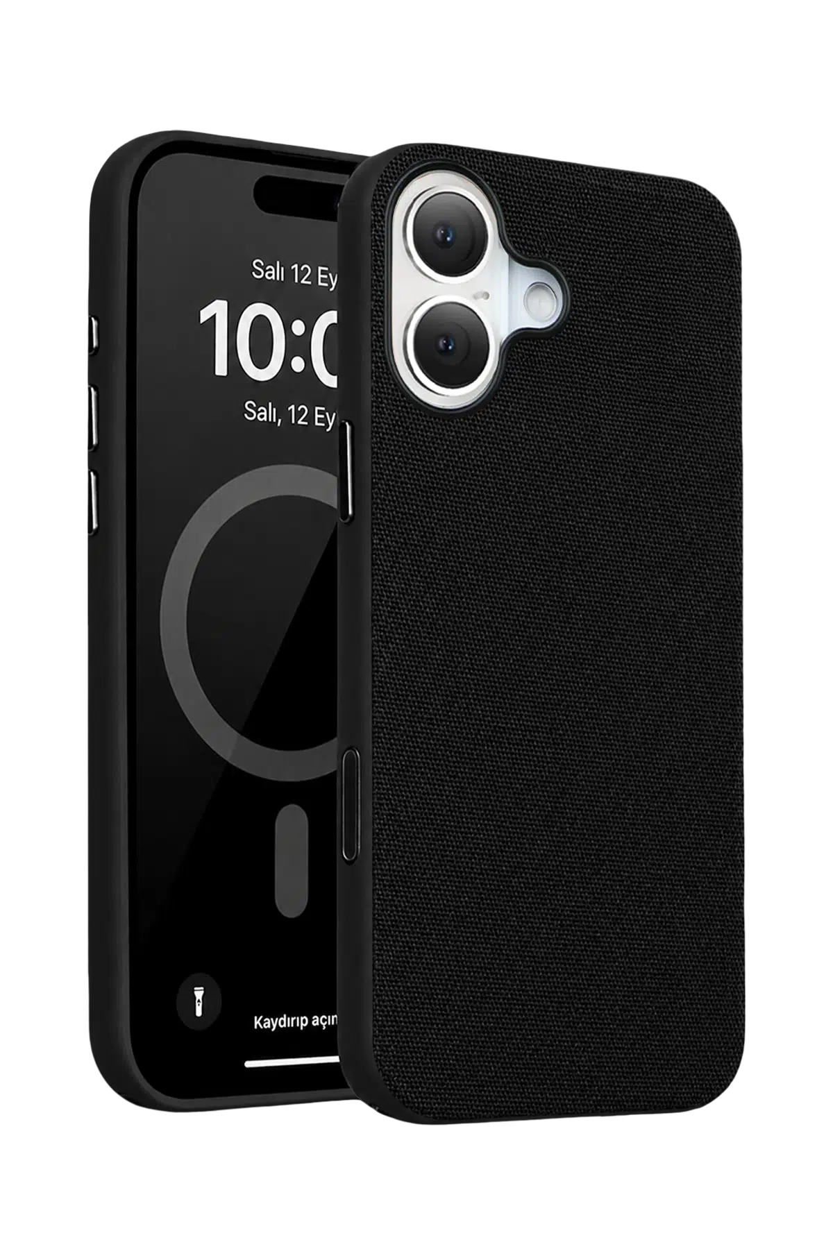 Fuchsia Apple ile Uyumlu iPhone 16 Vero MagneticSave Kapak - Siyah