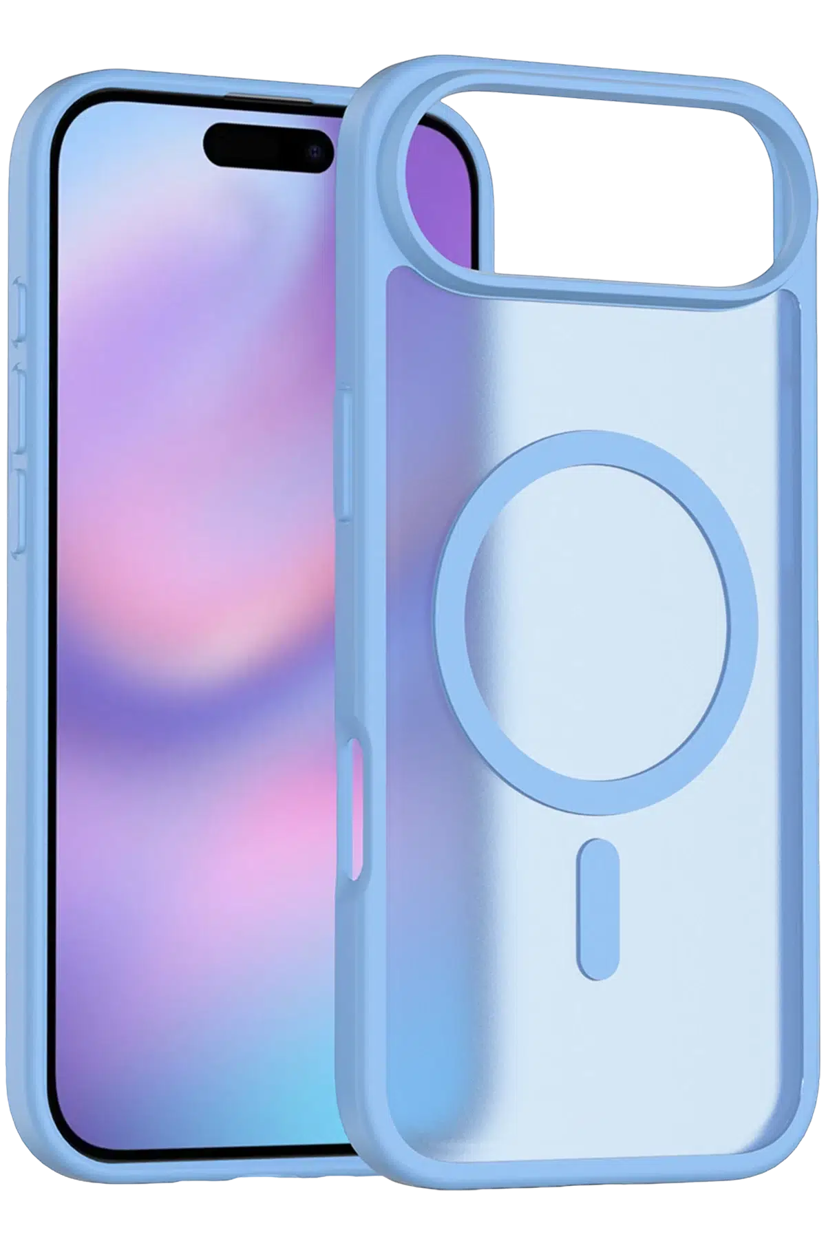 Fuchsia Apple iPhone 17 Air Jota Magsafe Kapak - Açık Mavi