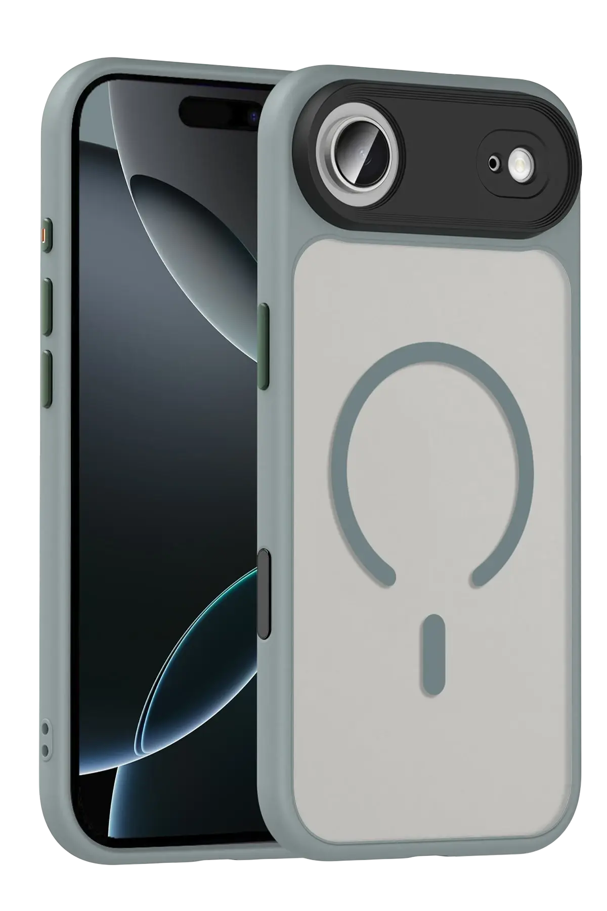 Apple iPhone 17 Air Megane Magsafe Kapak - Titan Gri