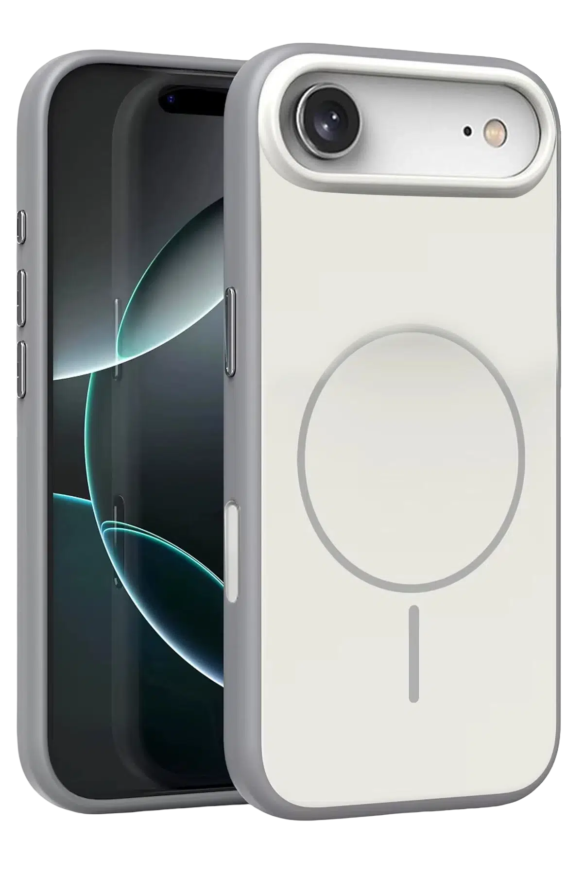 Fuchsia Apple iPhone 17 Air Neva Magsafe Kapak - Gri