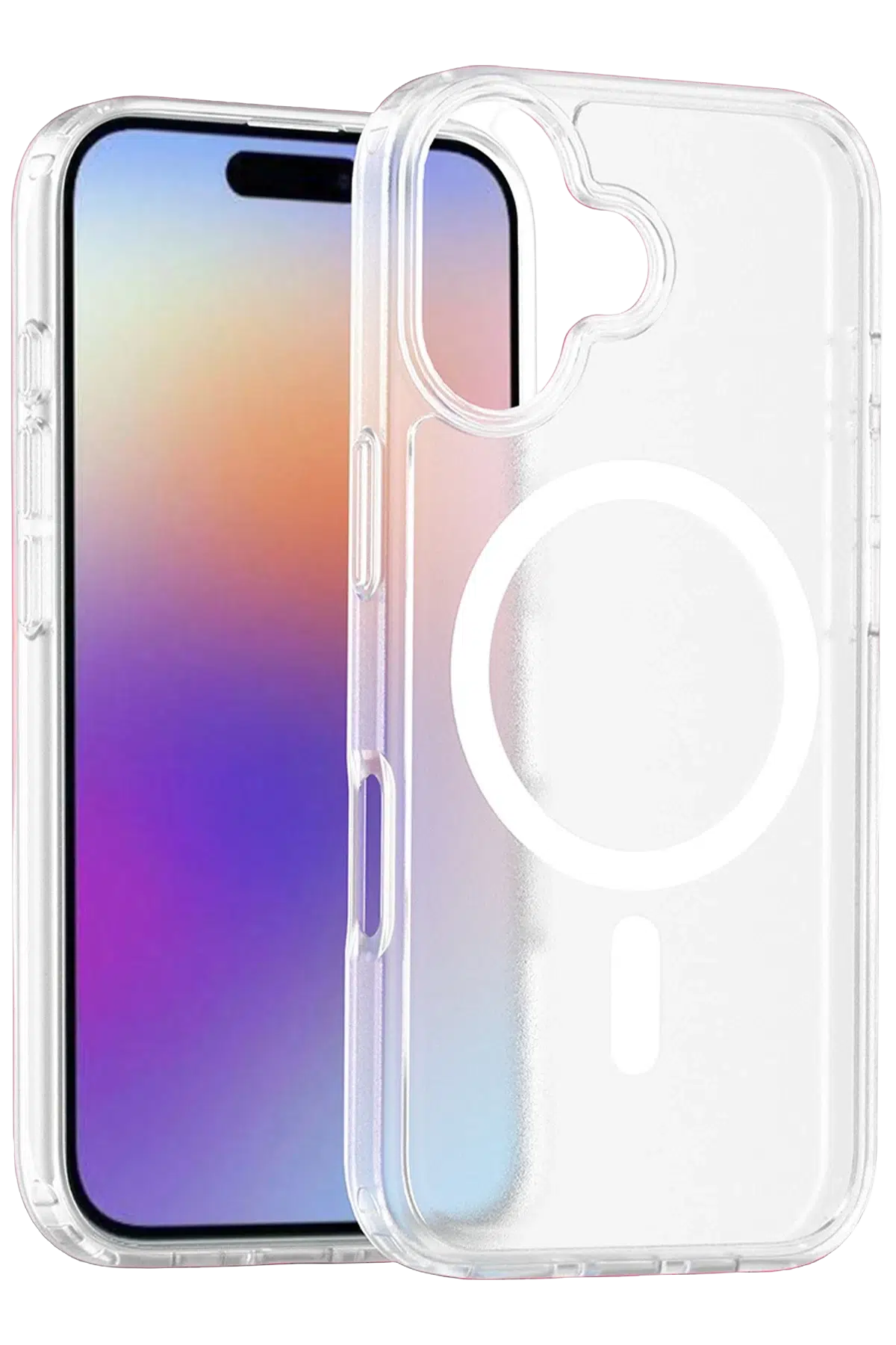 Fuchsia Apple iPhone 17 Jota Magsafe Kapak - Şeffaf