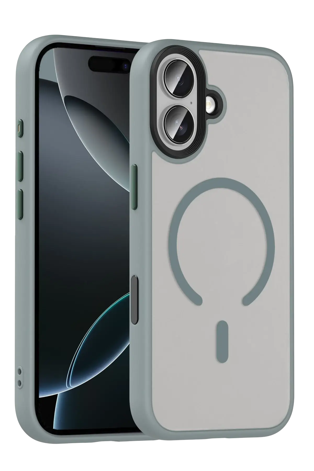 Apple iPhone 17 Megane Magsafe Kapak - Titan Gri