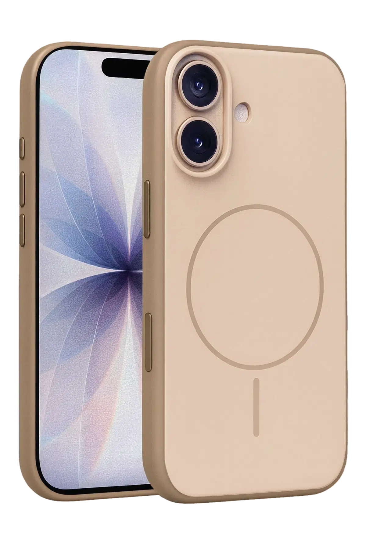 Fuchsia Apple iPhone 17 Neva Magsafe Kapak - Gold