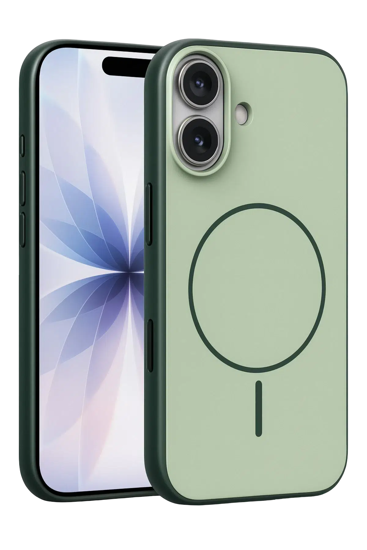 Fuchsia Apple iPhone 17 Neva Magsafe Kapak - Koyu Yeşil