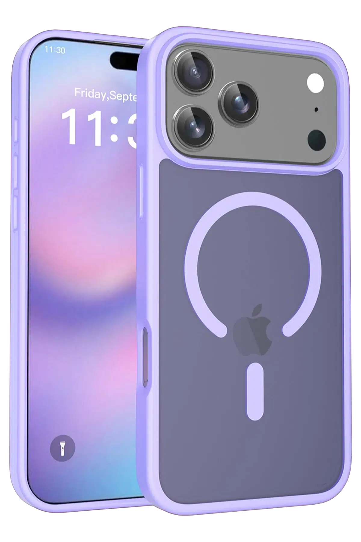 Fuchsia Apple iPhone 17 Pro Jota Magsafe Kapak - Lila