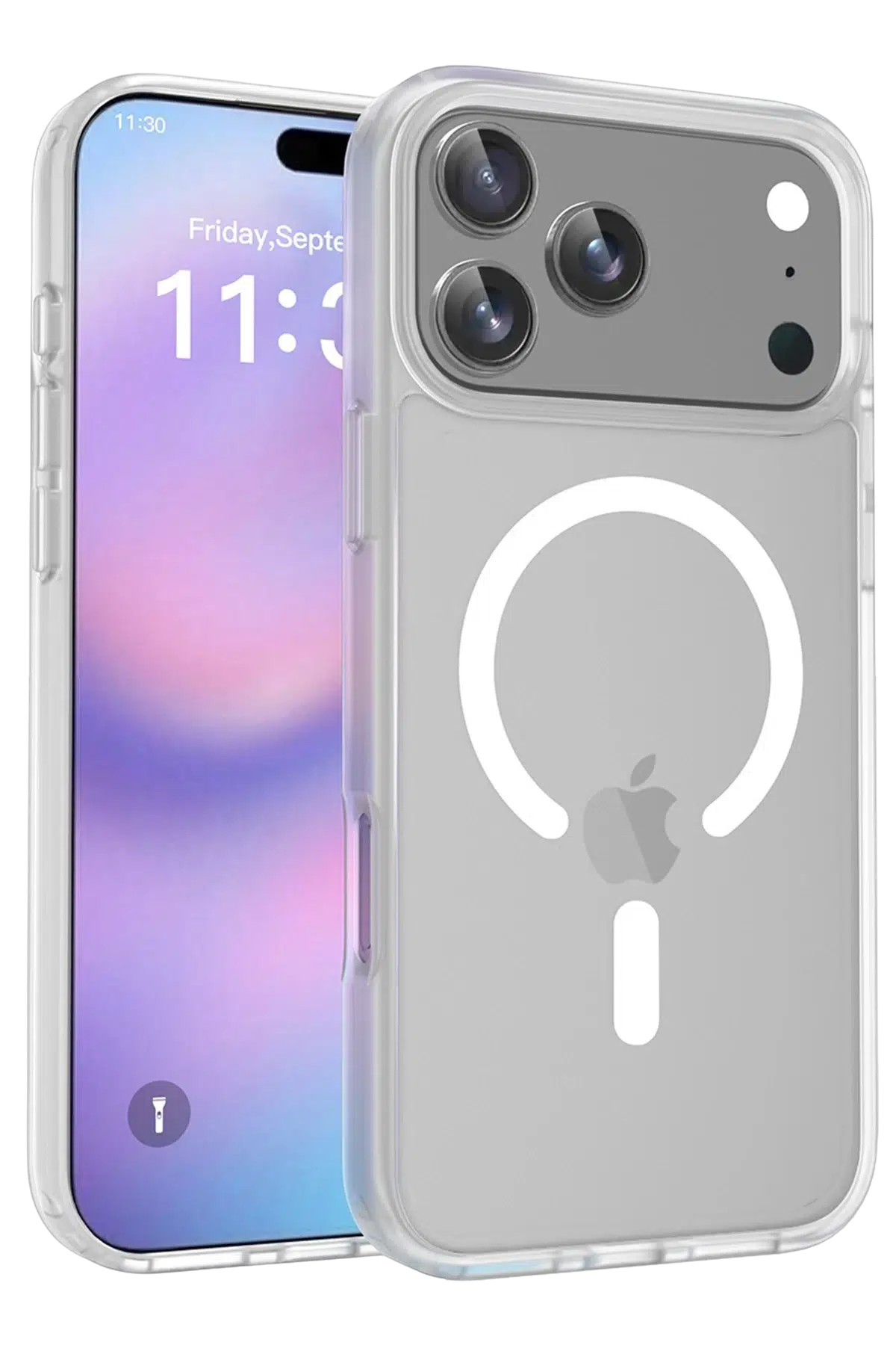 Fuchsia Apple iPhone 17 Pro Jota Magsafe Kapak - Şeffaf