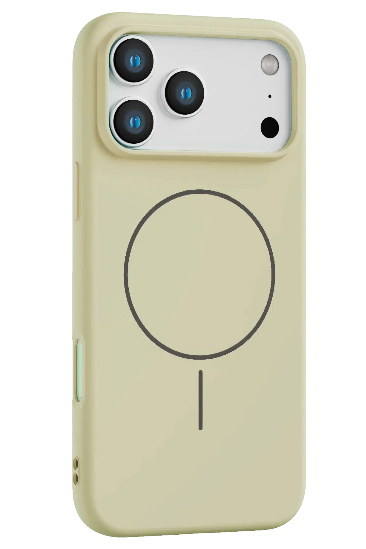 Fuchsia Apple iPhone 17 Pro Jully Magsafe Kapak - Bej