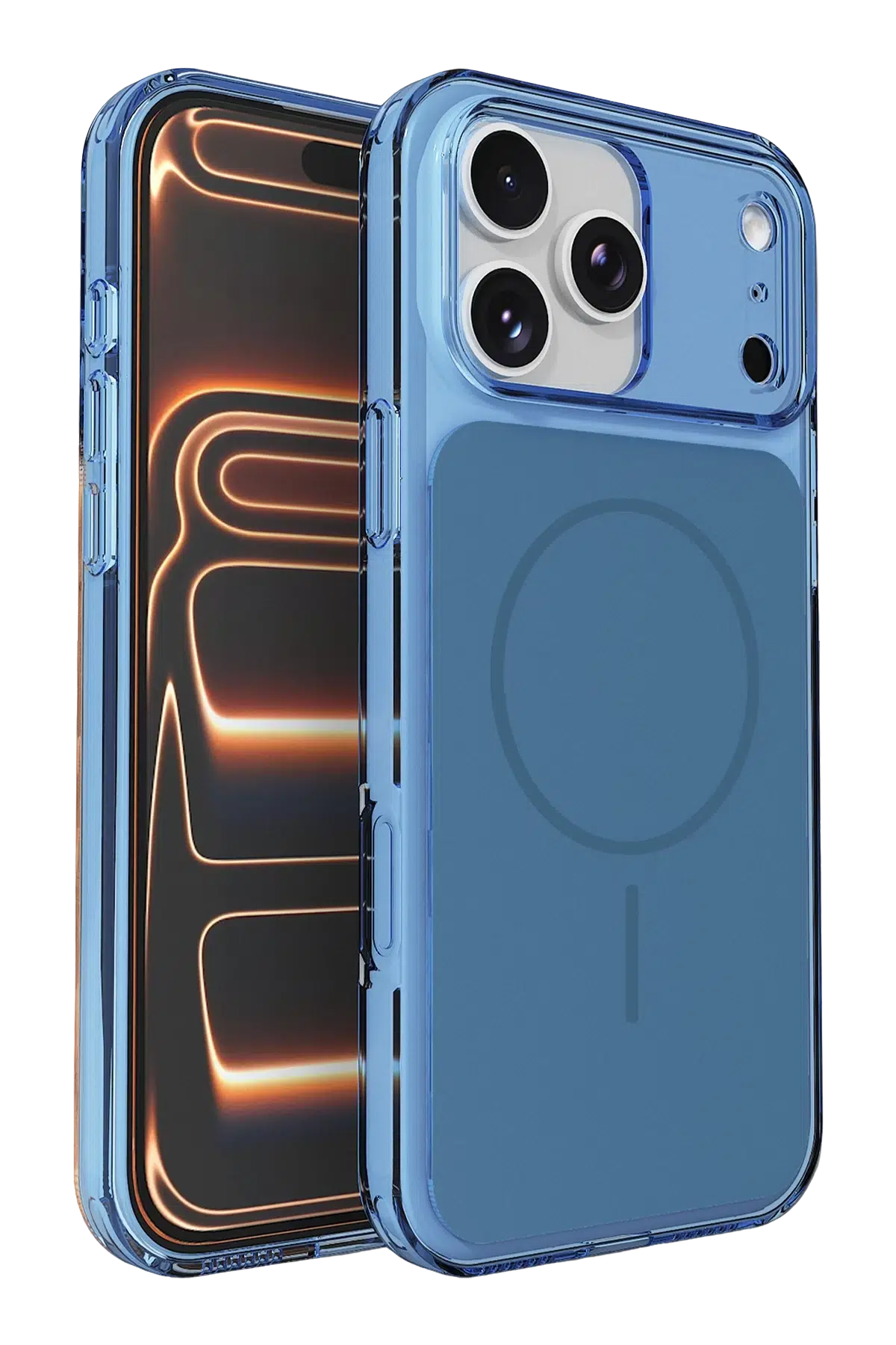 Fuchsia iPhone 17 Pro Max ile Uyumlu Bruma Magsafe Kapak - Mavi