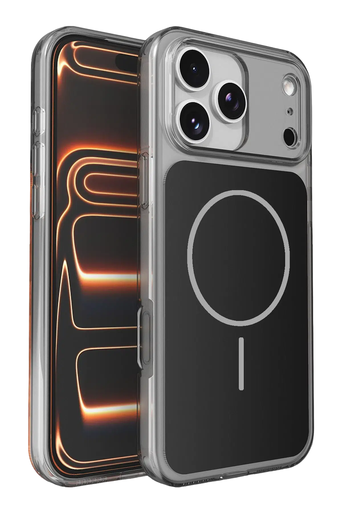 Fuchsia iPhone 17 Pro Max ile Uyumlu Bruma Magsafe Kapak - Siyah