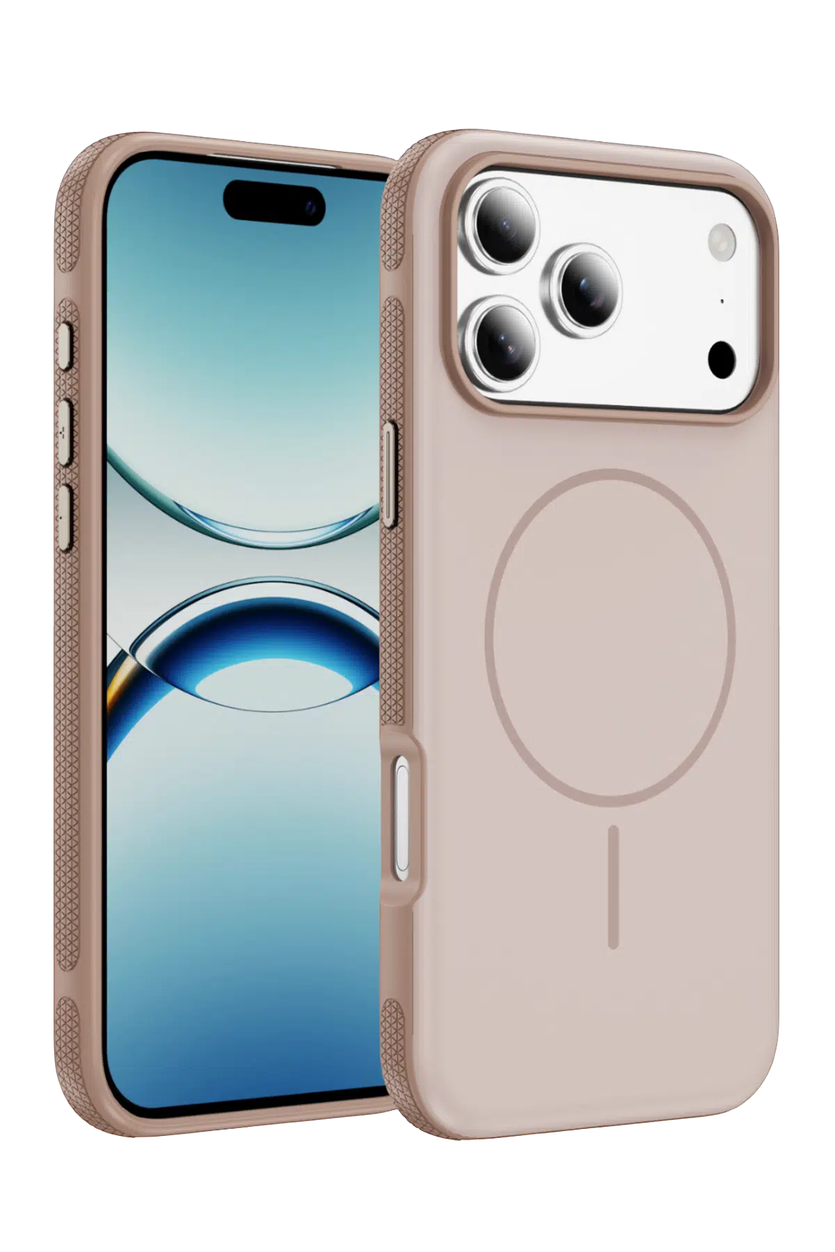 Fuchsia Apple ile Uyumlu iPhone 17 Pro Max Neksa MagneticSave Kapak - Rose