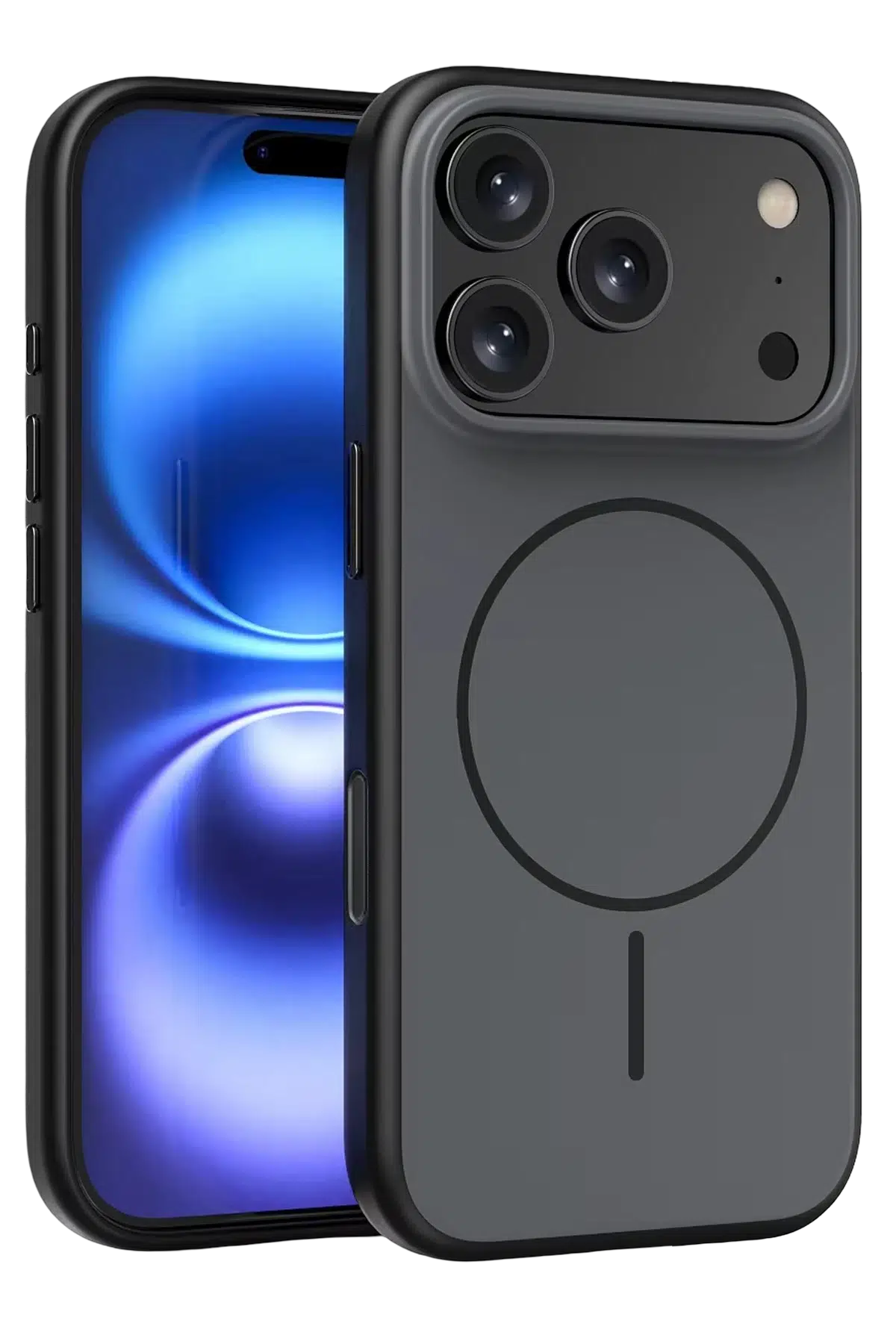 Fuchsia Apple iPhone 17 Pro Max Neva Magsafe Kapak - Siyah