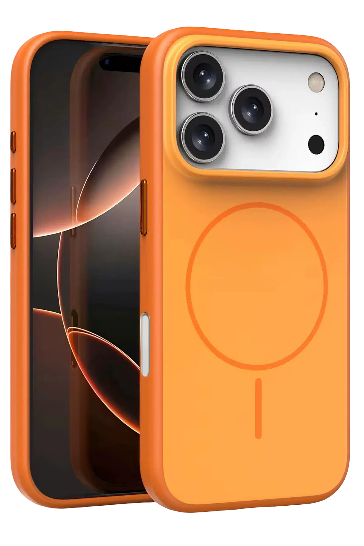 Fuchsia Apple iPhone 17 Pro Neva Magsafe Kapak - Turuncu