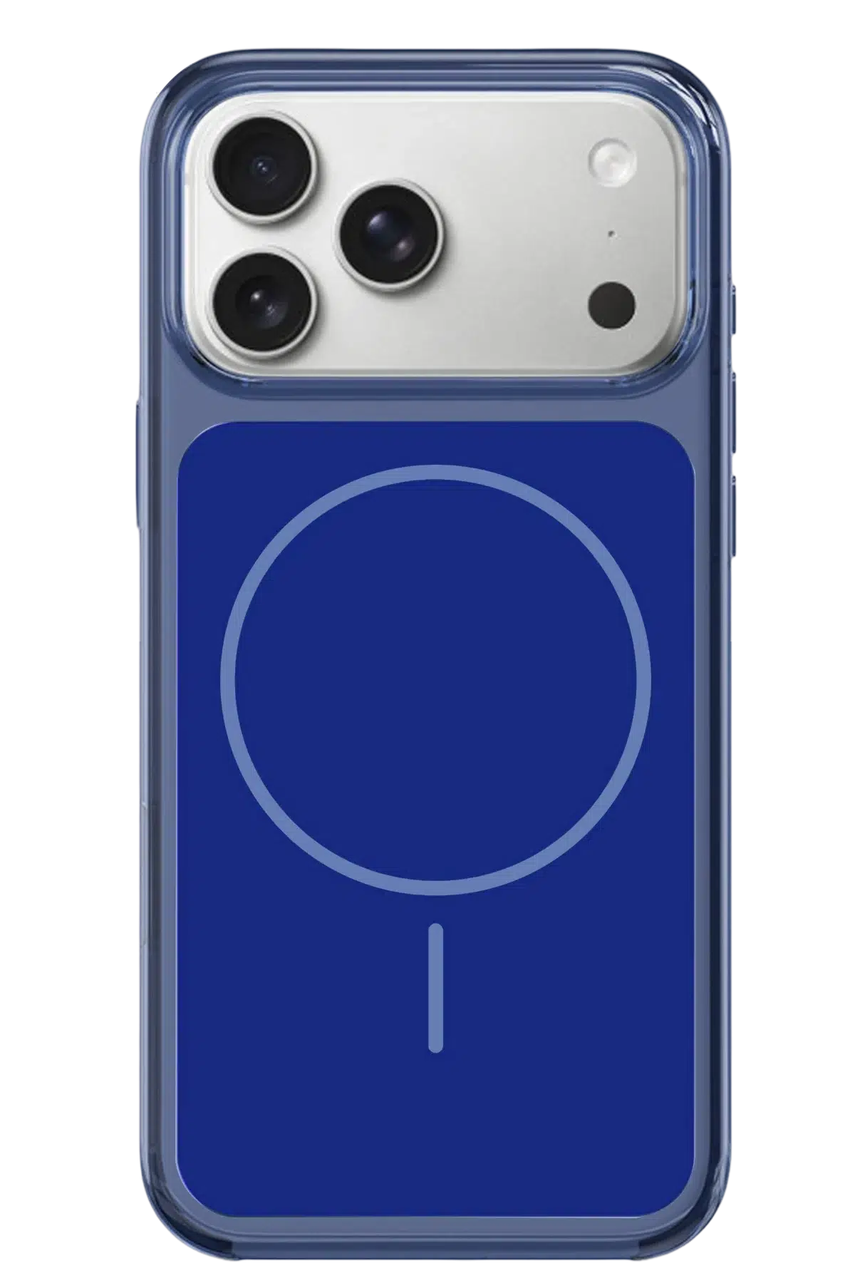 Fuchsia iPhone 17 Pro ile Uyumlu Vizima Animasyonlu Kablosuz Şarj Özellikli Kapak - Lacivert