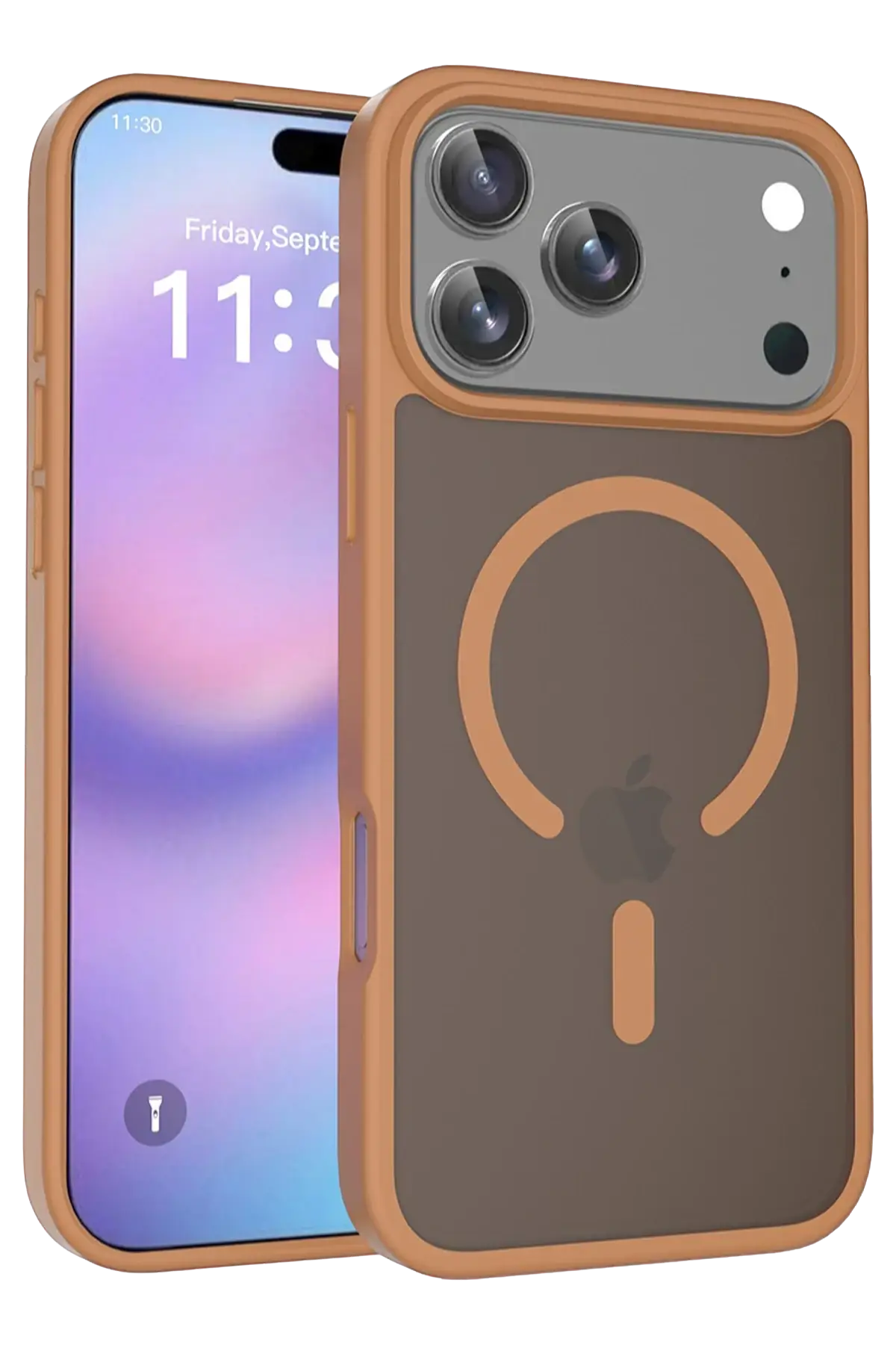 Fuchsia Apple ile Uyumlu iPhone 18 Pro Jota MagneticSave Kapak - Çöl Titanyum