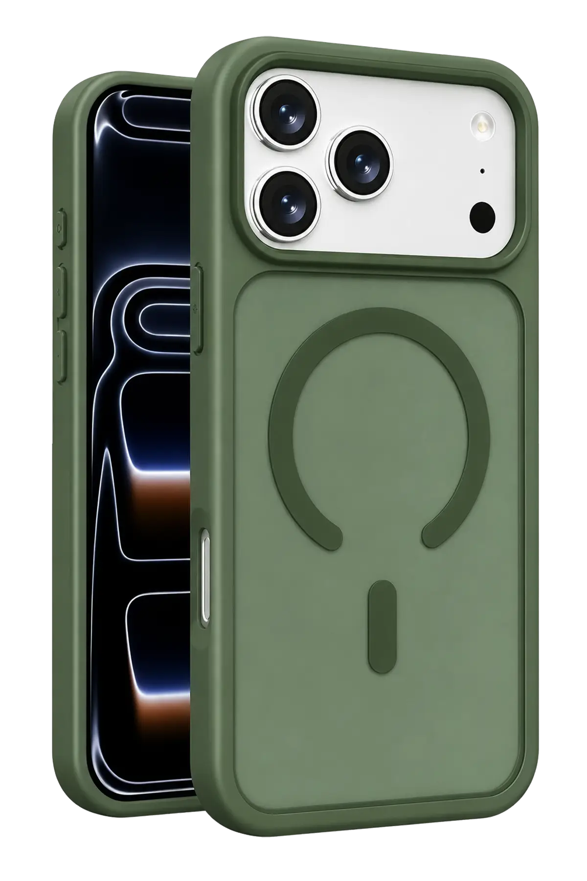 Fuchsia Apple ile Uyumlu iPhone 18 Pro Jota MagneticSave Kapak - Koyu Yeşil
