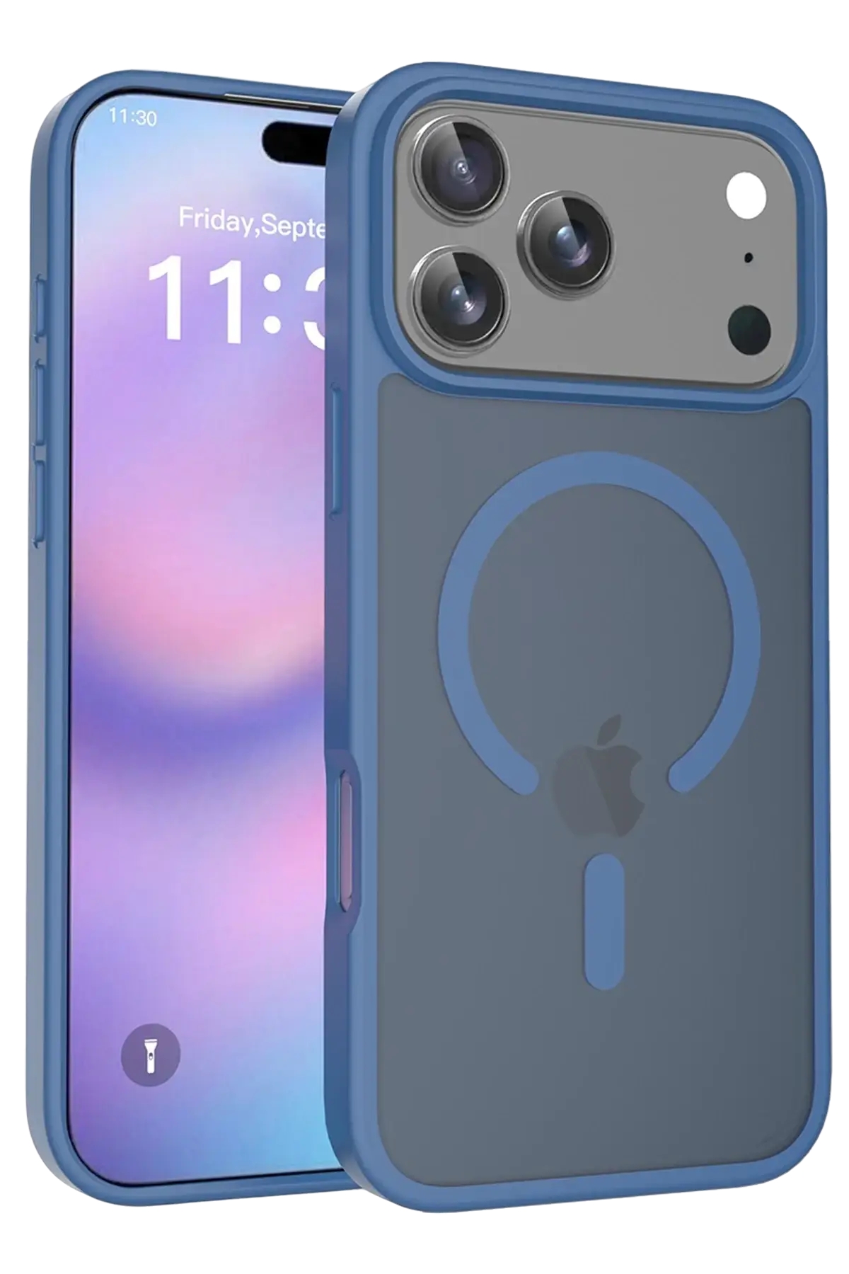 Fuchsia Apple ile Uyumlu iPhone 18 Pro Max Jota MagneticSave Kapak - Lacivert