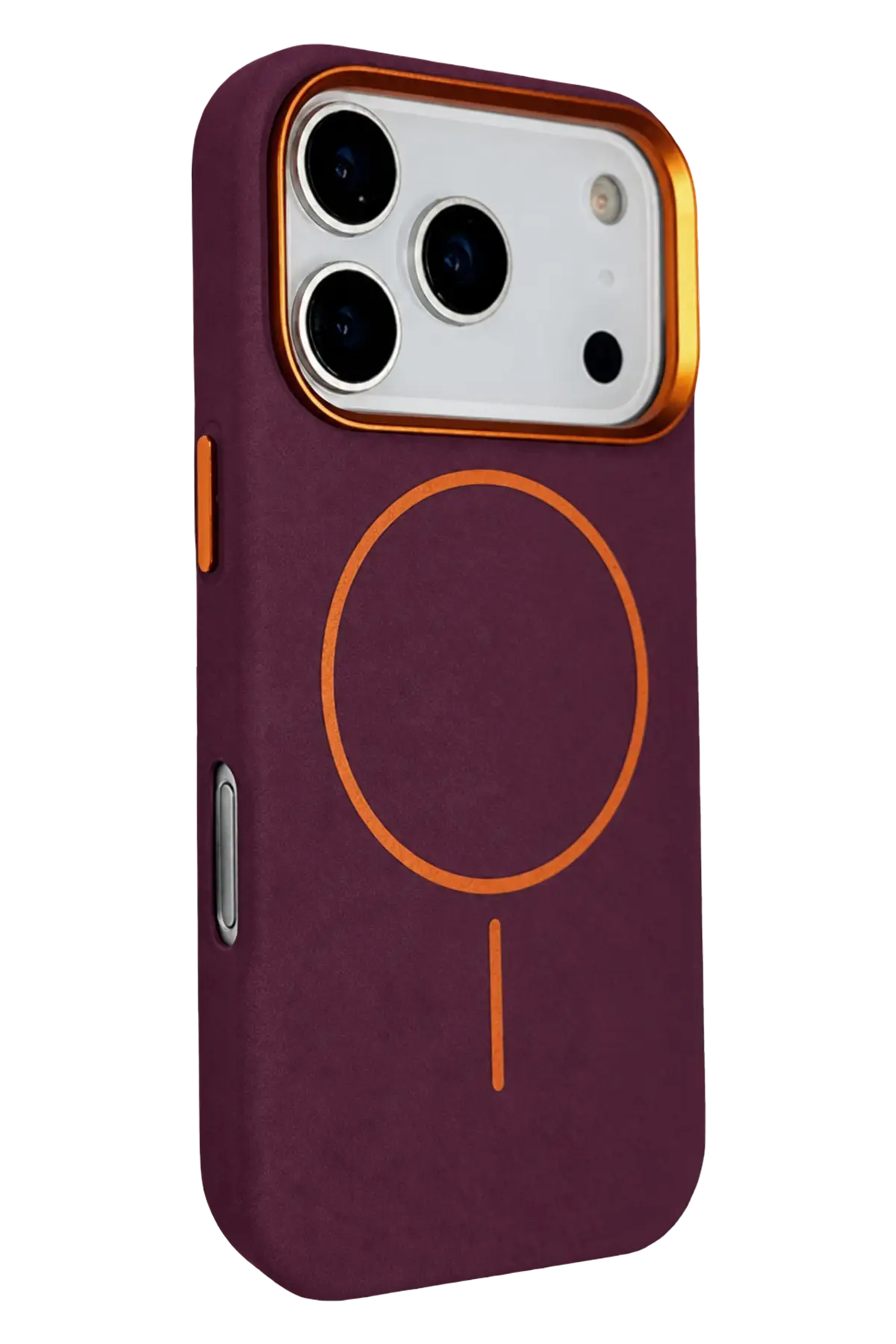 Joko Apple iPhone 18 Pro Max Luno Deri Magsafe Kapak - Bordo