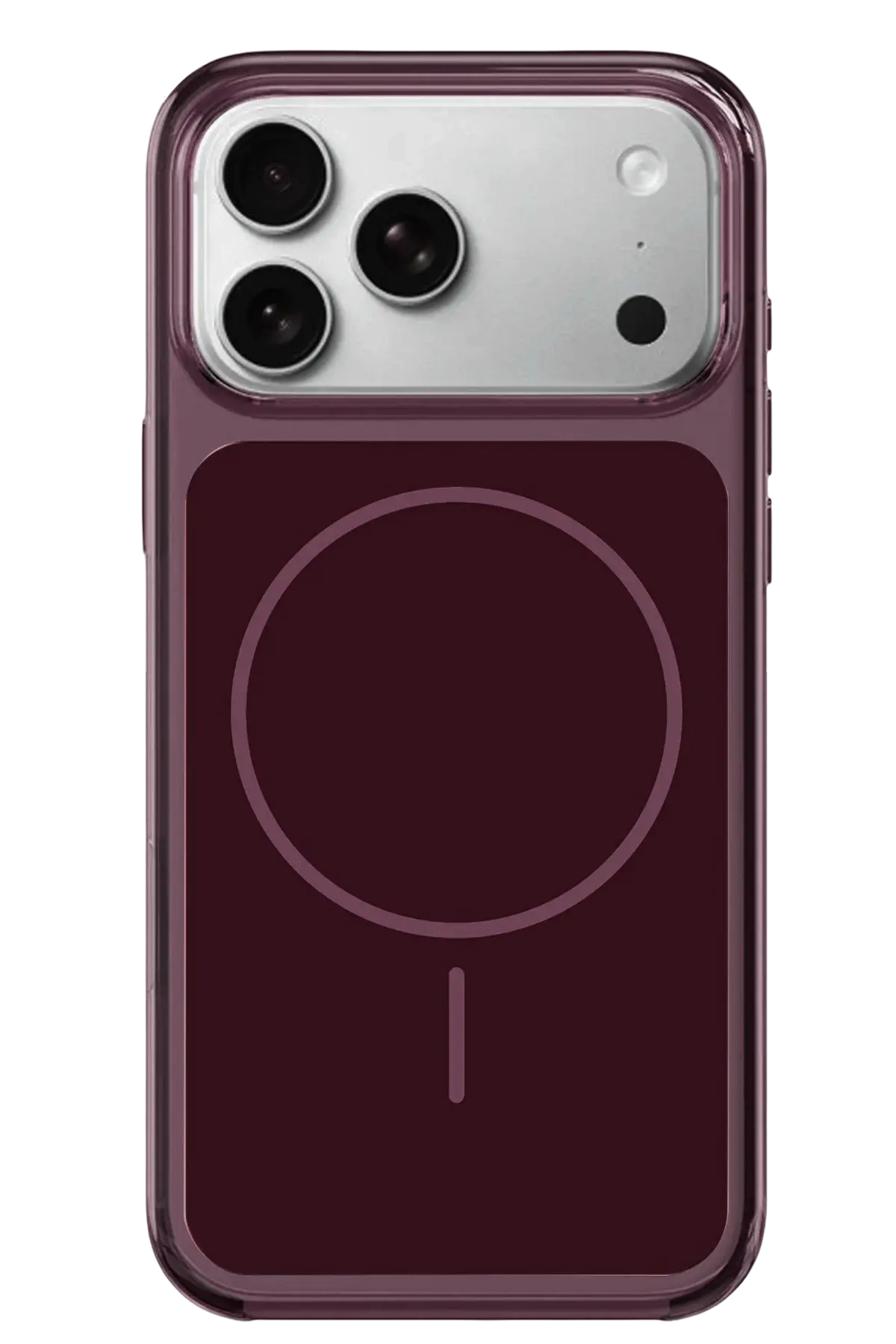 Fuchsia Apple ile Uyumlu iPhone 18 Pro Vizima MagneticSave Kapak - Bordo
