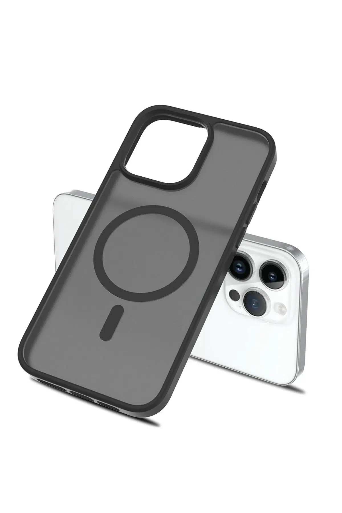 Fuchsia iPhone 11 ile Uyumlu Jota Kablosuz Şarj Özellikli Kapak - Titan Gri