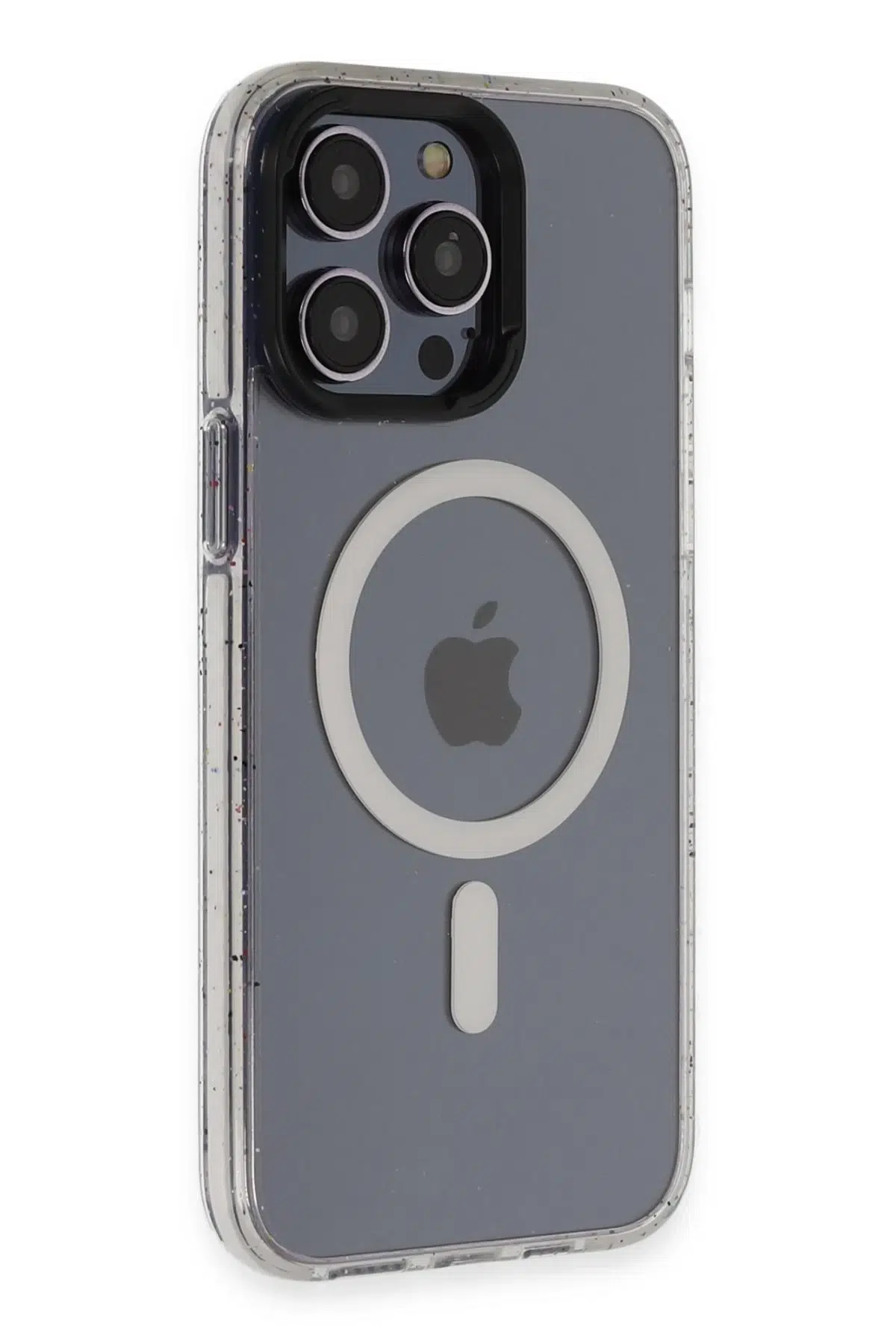 Fuchsia iPhone 14 Pro Max ile Uyumlu Kılıf Tigra Kablosuz Şarj Özellikli Kapak - Beyaz