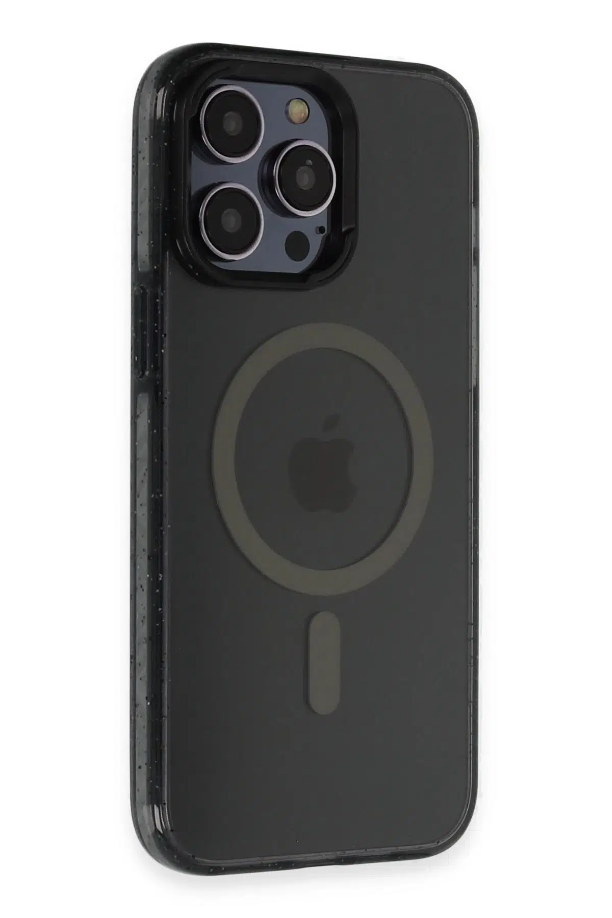 Fuchsia iPhone 14 Pro Max ile Uyumlu Kılıf Tigra Kablosuz Şarj Özellikli Kapak - Siyah